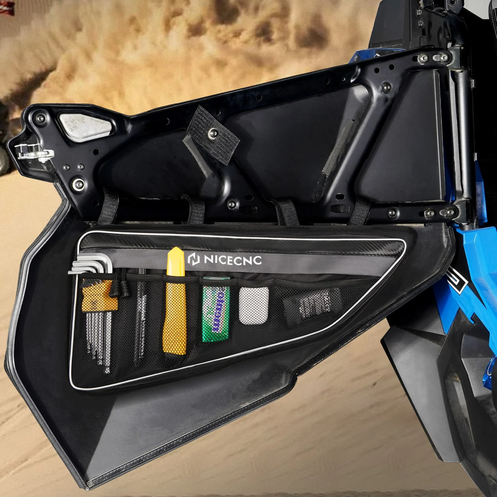 UTV Lower Door Storage Bags For Polaris RZR XP TURBO RZR XP4 1000 2014-2022 - Image 6