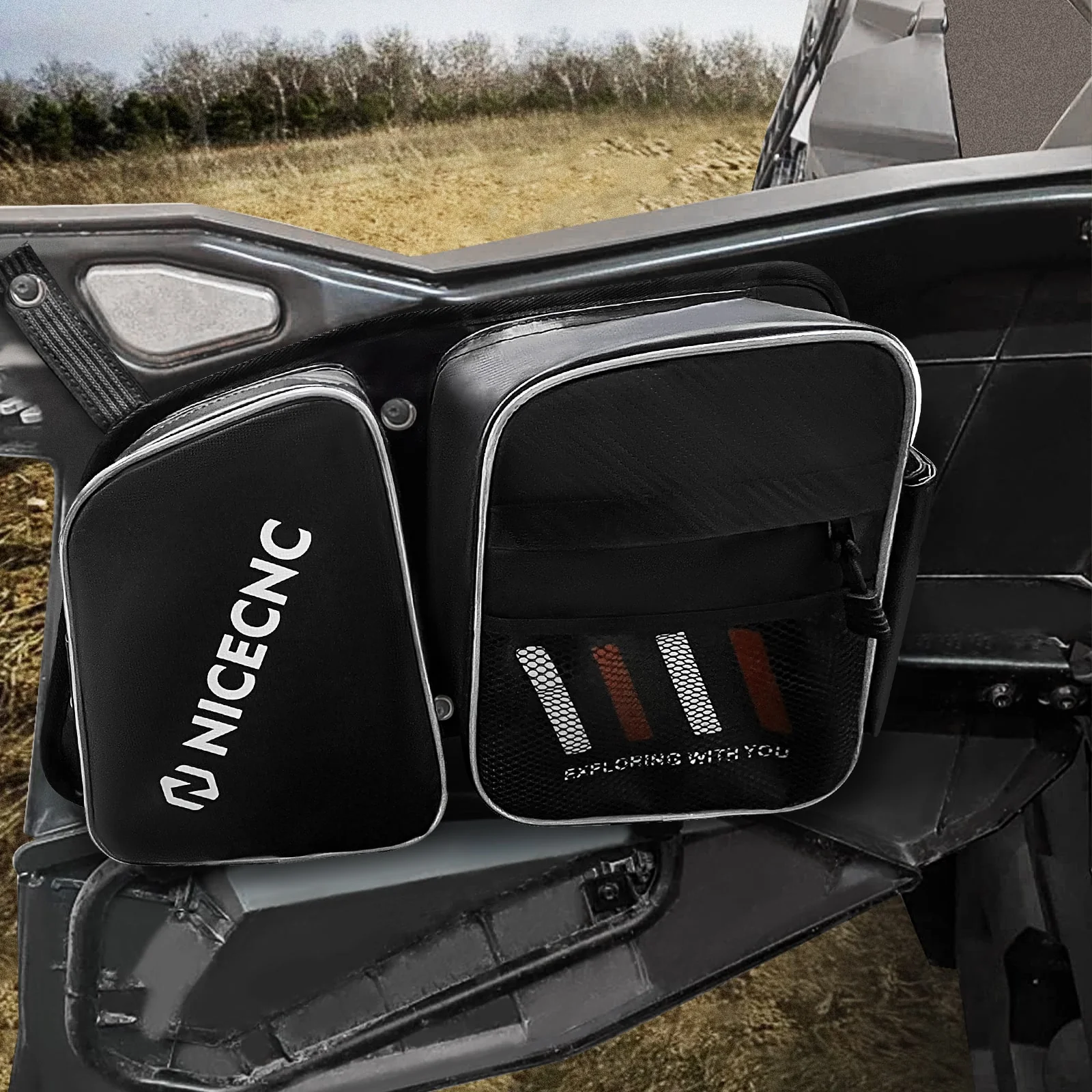 Upgraded UTV Rear Door Storage Bags For Polaris RZR XP 4 1000 900 - Image 4