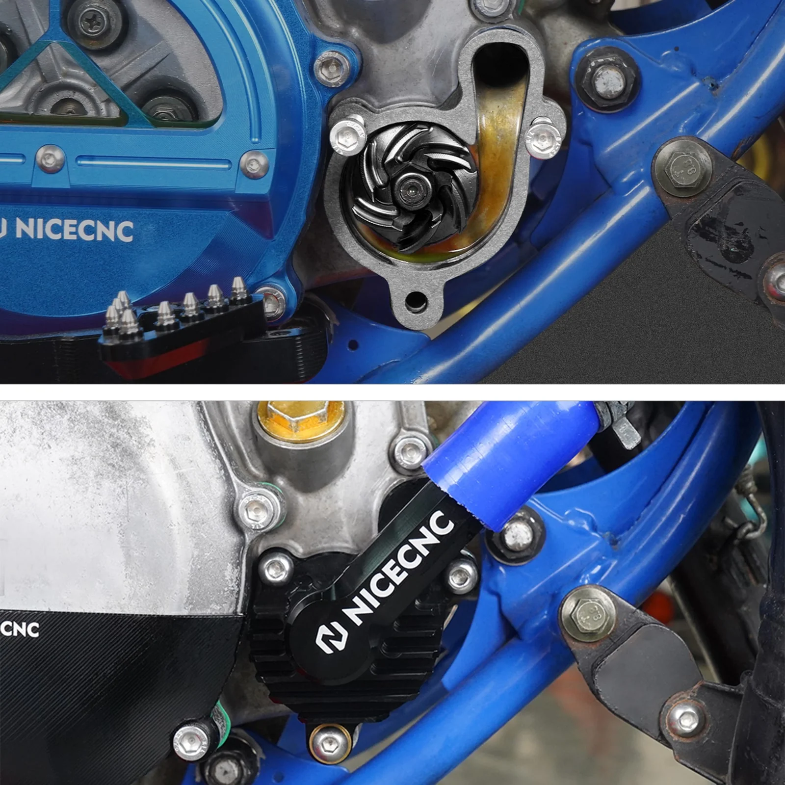 Water Pump Cover and Oversized Impeller Cooler Kit For Yamaha YZ85 2002-2018 - Image 2