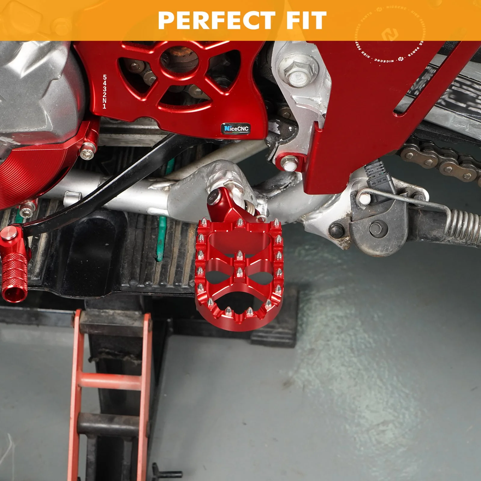 Enlarged Wide Foot Pegs Pedals For Honda XR650L 1993-2025 XR 650R 600R 250R 400R - Image 11