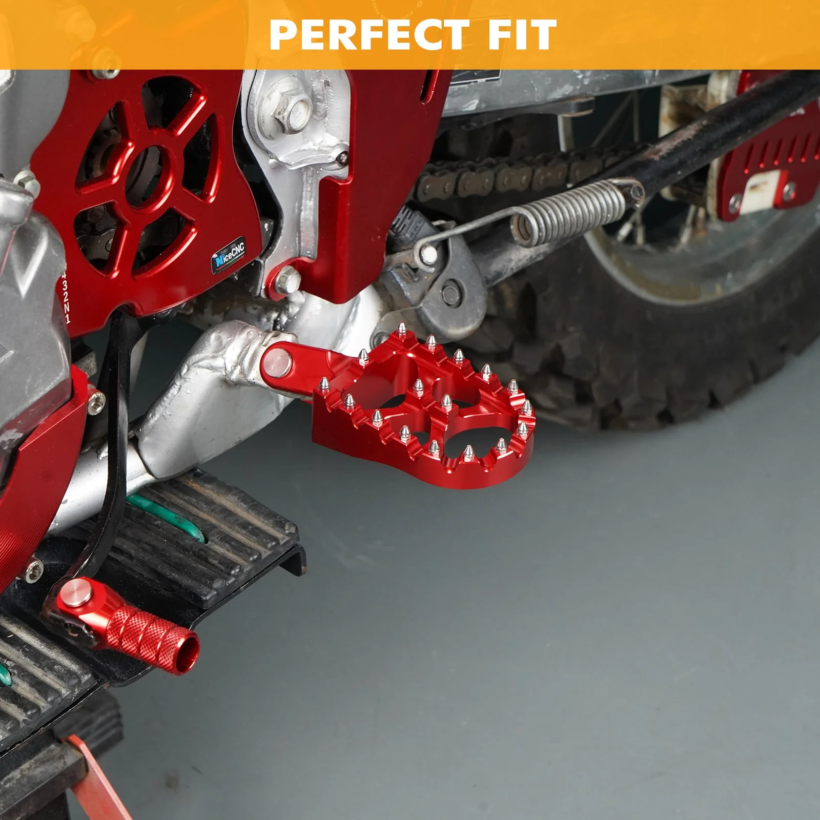 Enlarged Wide Foot Pegs Pedals For Honda XR650L 1993-2025 XR 650R 600R 250R 400R - Image 2