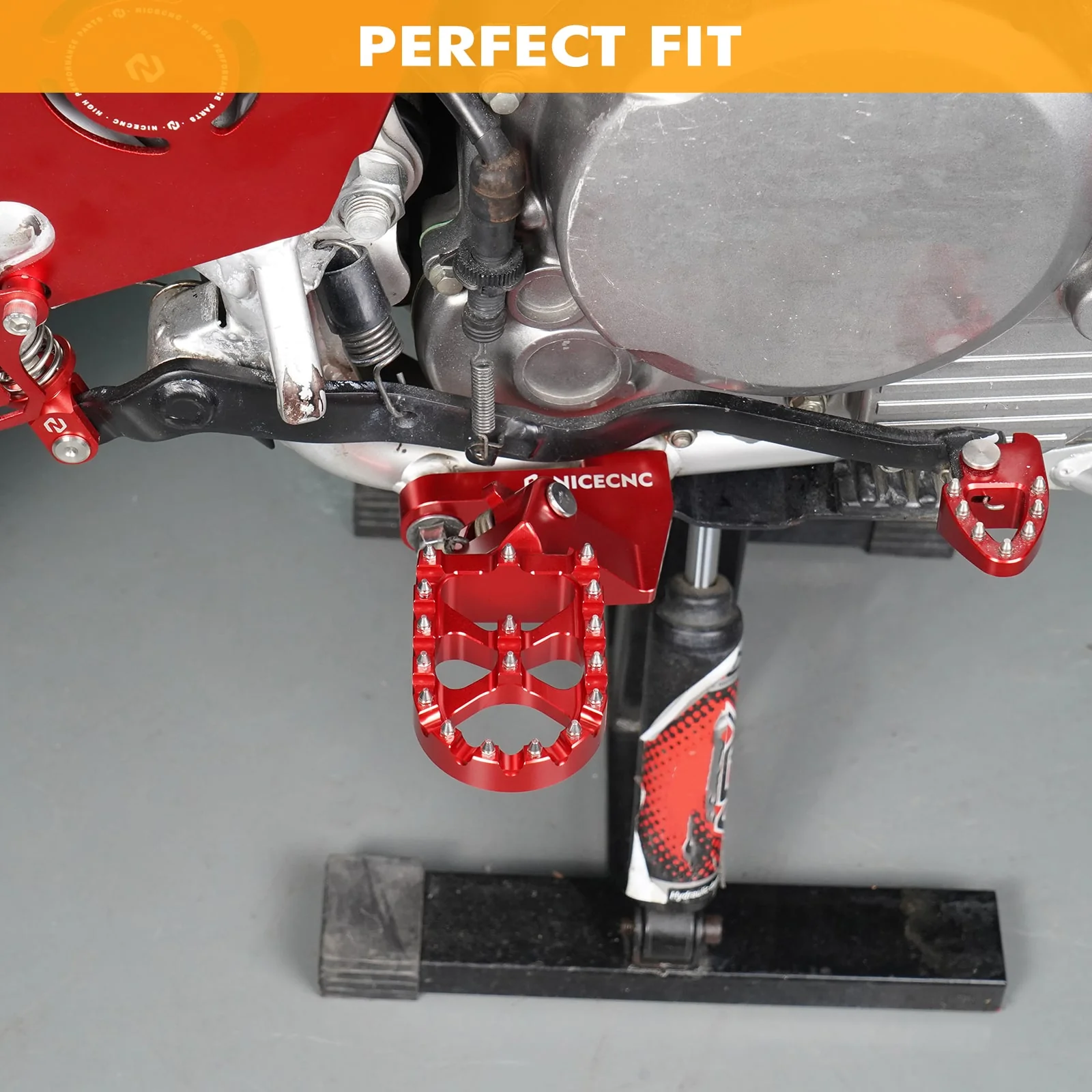 Enlarged Wide Foot Pegs Pedals For Honda XR650L 1993-2025 XR 650R 600R 250R 400R - Image 4