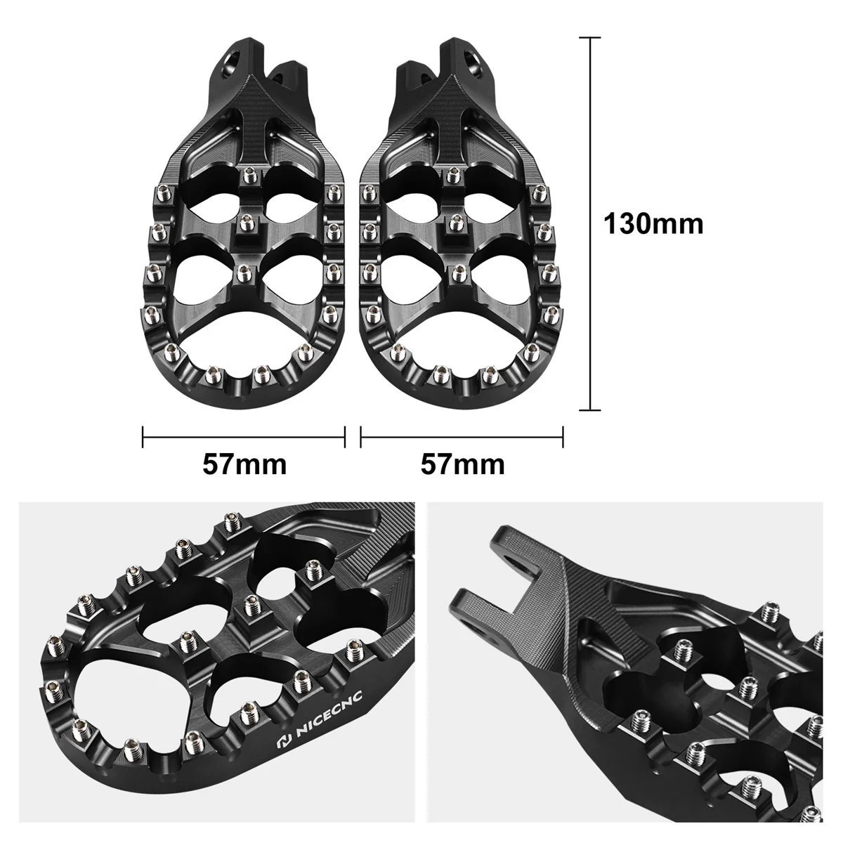 Wide Lengthened Enlarged Foot Pegs For Suzuki DRZ400S 2000-2024 - Image 11