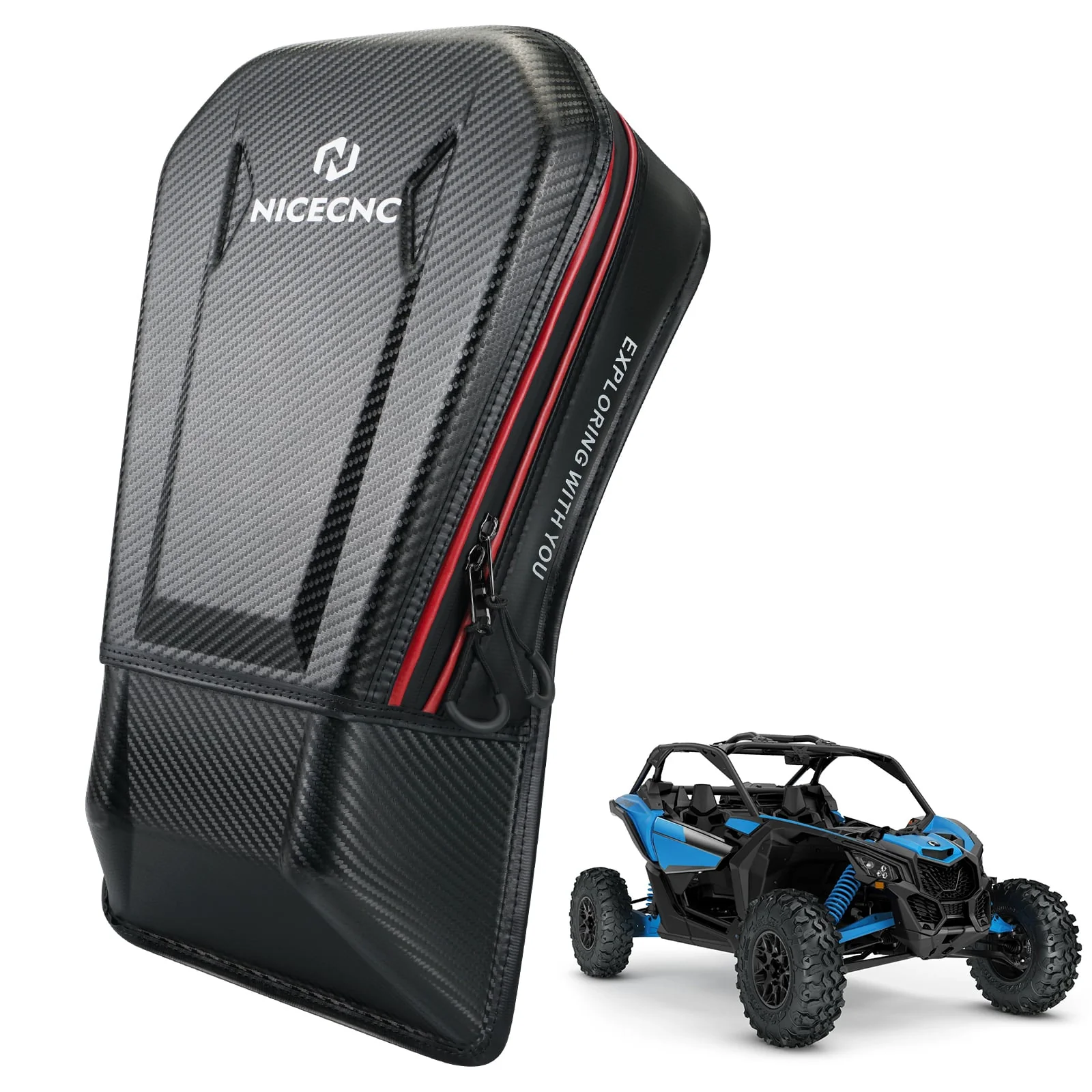 UTV Rear Seat Center Bag Storage Bag Large Capacity For Can Am Maverick X3 2017-2023 - Image 5