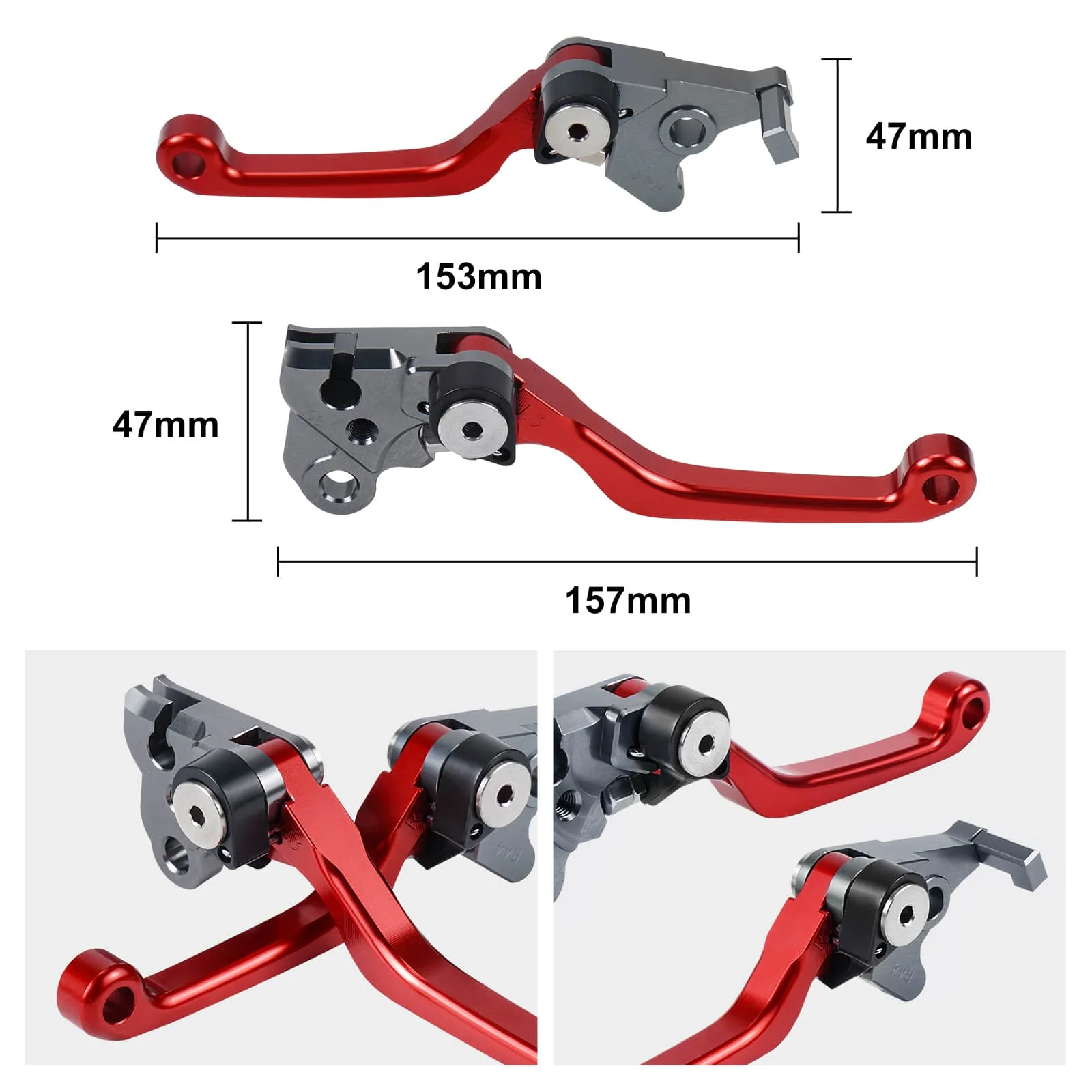 Pivot Dirtbike Brake Clutch Lever Set For Honda XR650L 1993-2023 - Image 7