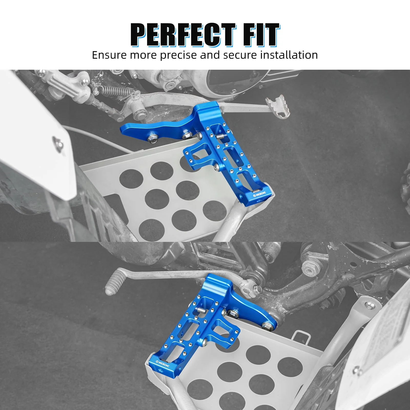 ATV Extended Wider Foot Pegs Rest Pedals For Yamaha Banshee 350 1987-2006 - Image 3