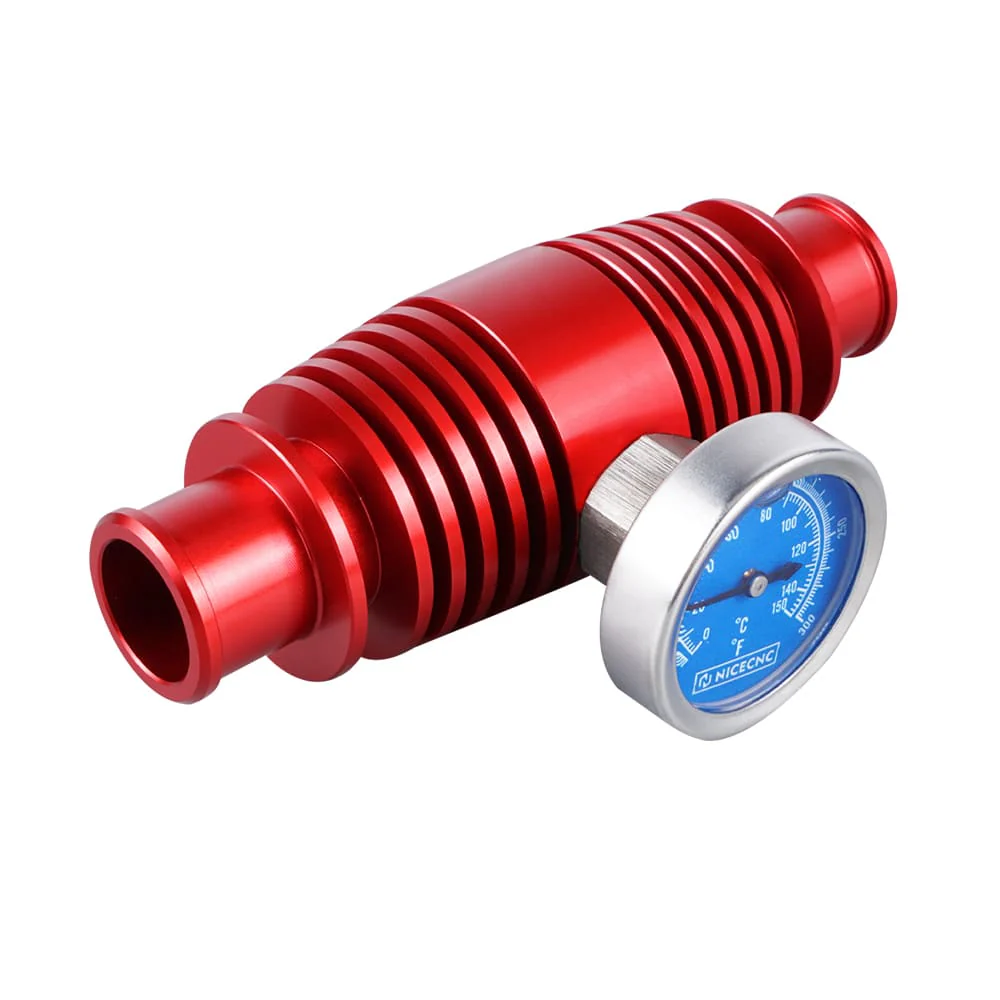 ATV Radiator Inline Cooler w/Temperature Gauge For Honda TRX 450R / 250R / 700XX - Image 7