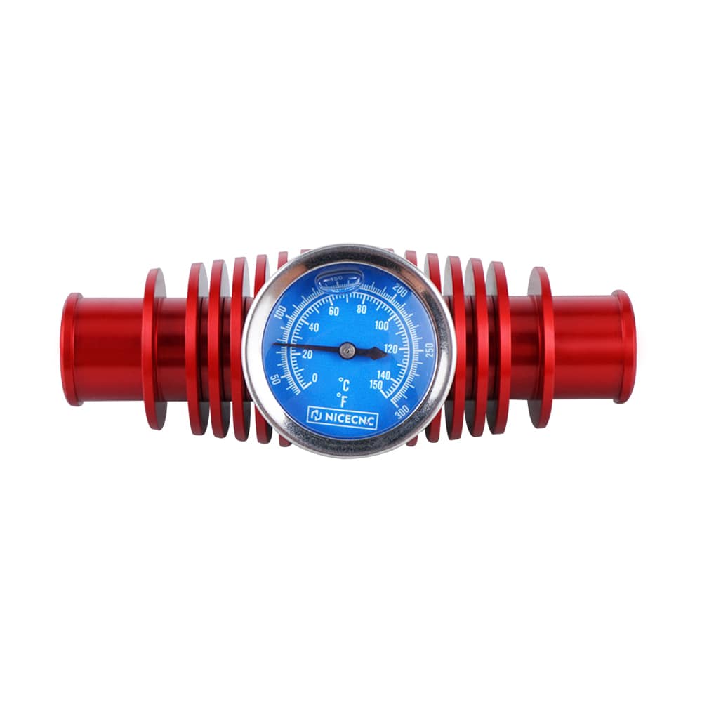 ATV Radiator Inline Cooler w/Temperature Gauge For Honda TRX 450R / 250R / 700XX - Image 6
