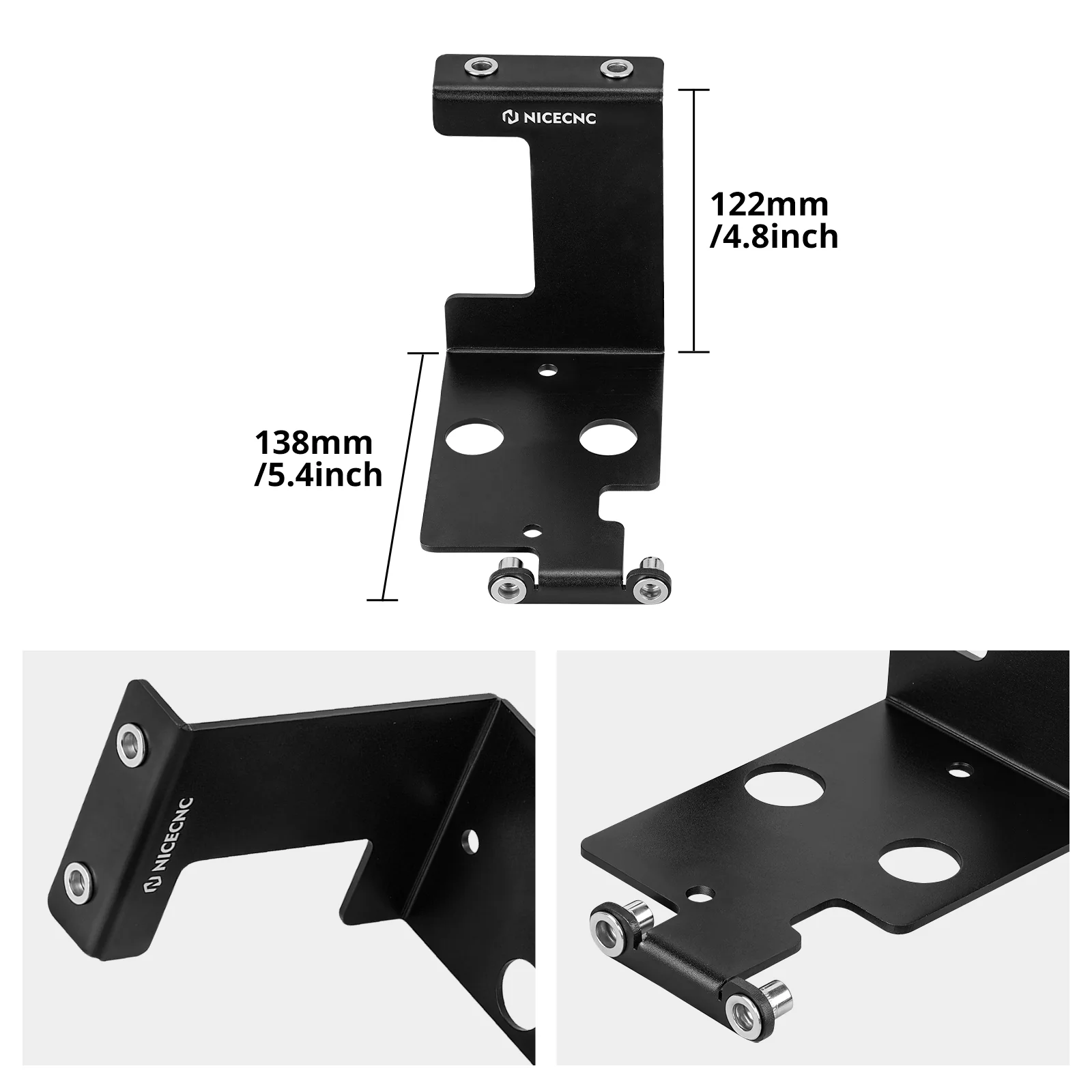 ATV Coolant Reservoir Relocation Bracket Front Mount For Yamaha Banshee 350 - Image 4