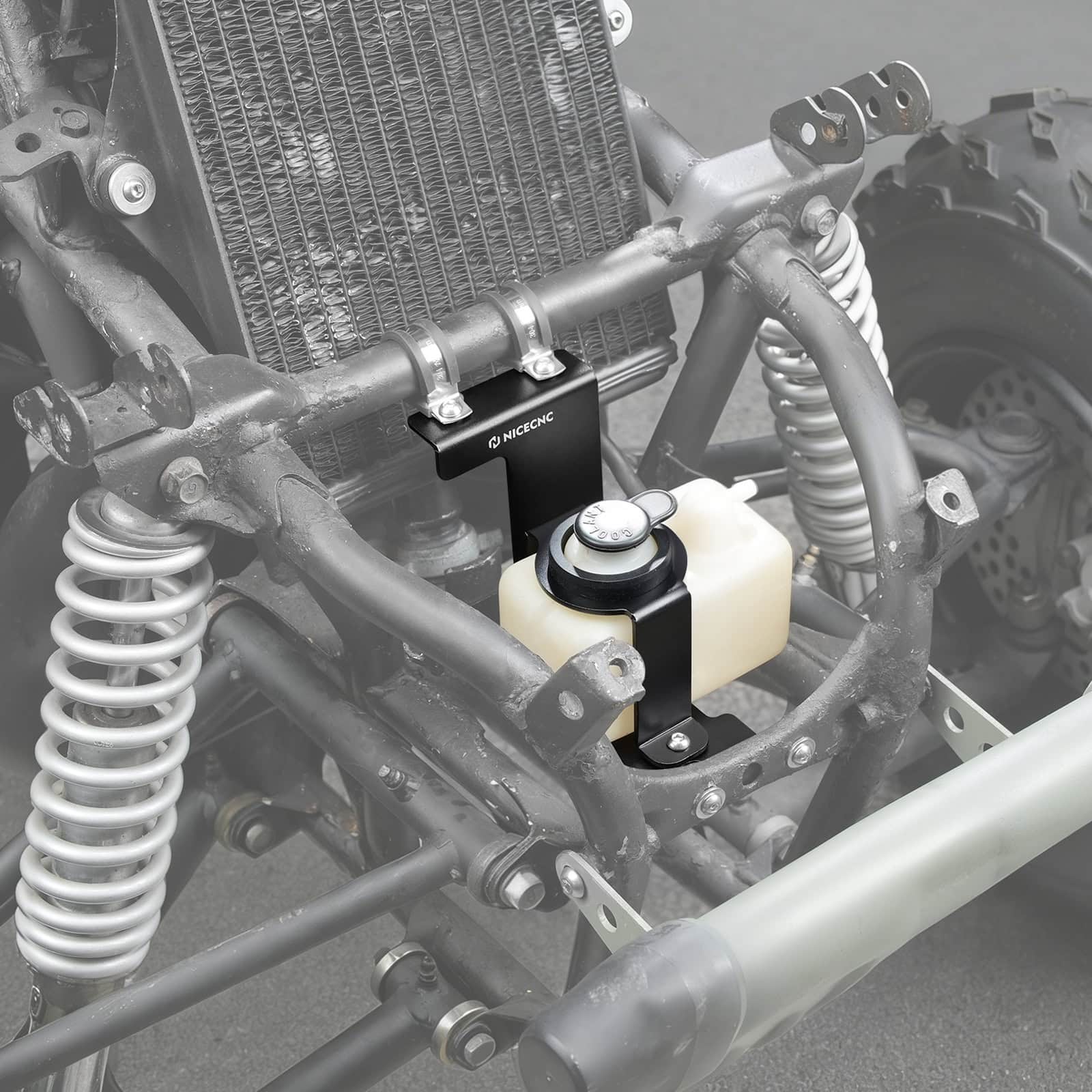 ATV Coolant Reservoir Relocation Bracket Front Mount For Yamaha Banshee 350 - Image 8
