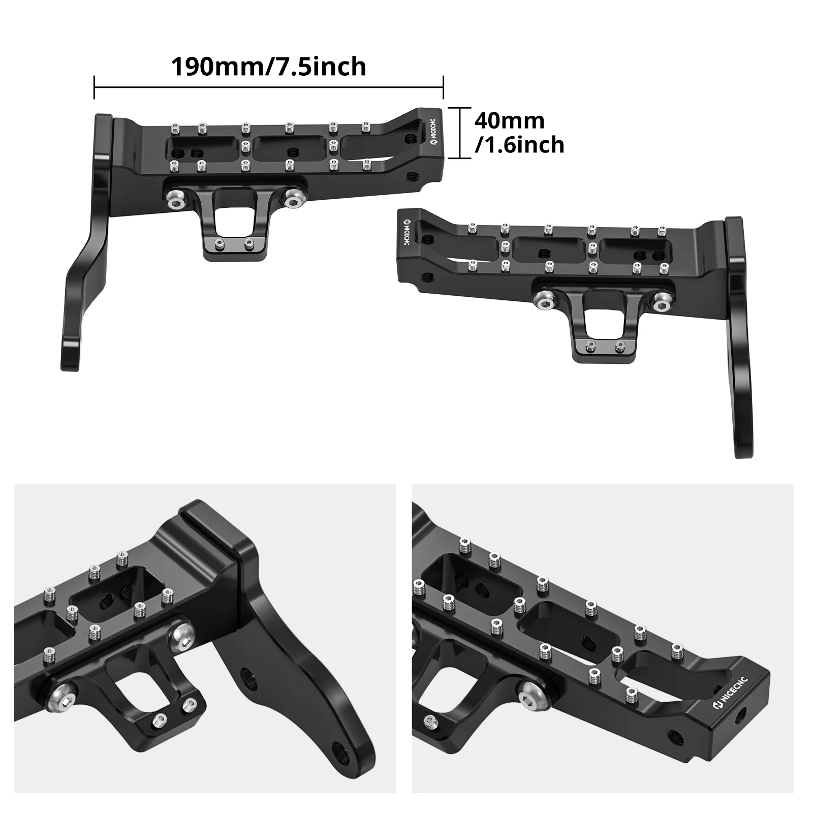 ATV Extended Wider Foot Pegs Rest Pedals For Yamaha Banshee 350 1987-2006 - Image 20