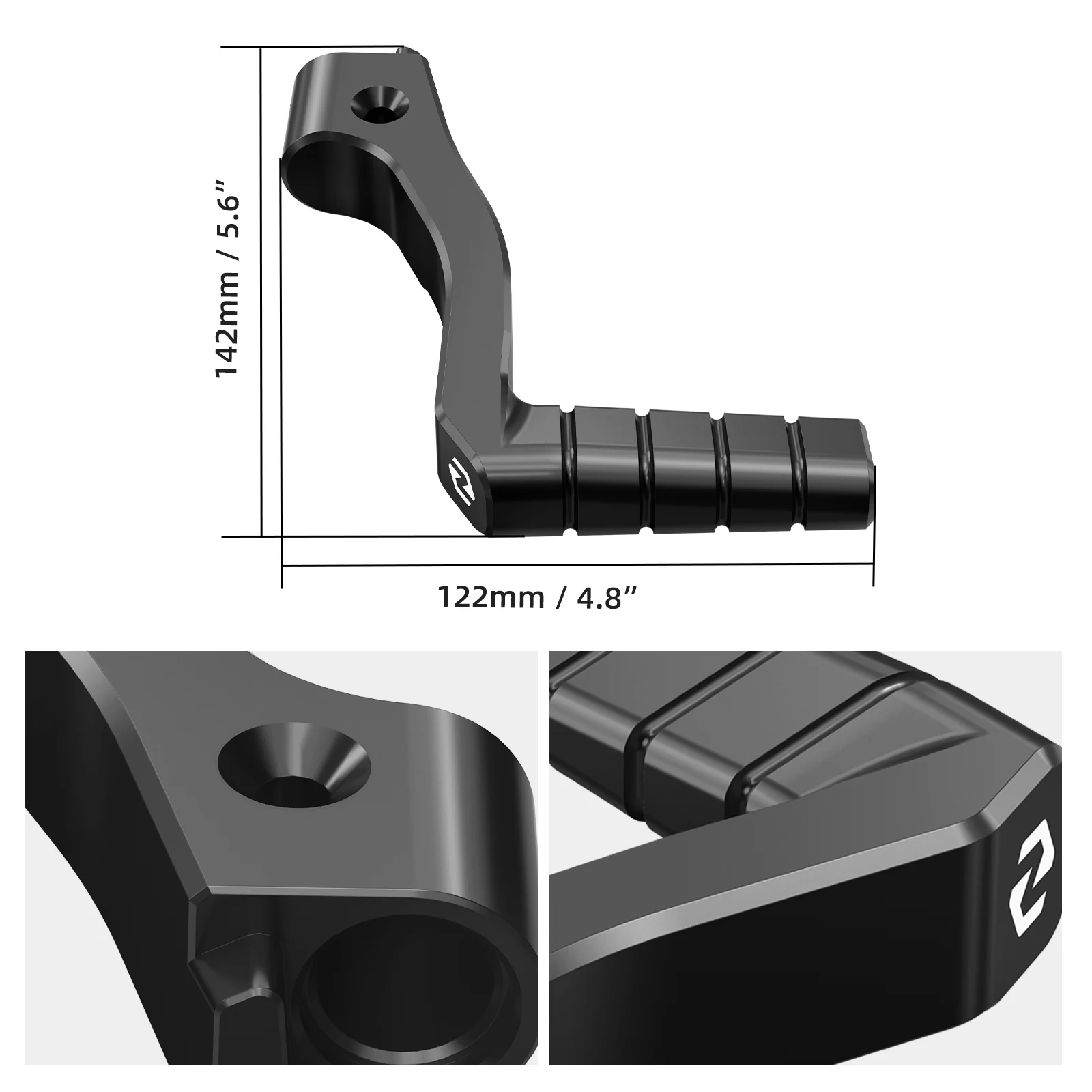 Extended Rear Brake Pedal + Kick Starter Lever For Yamaha Banshee 350 - Image 35