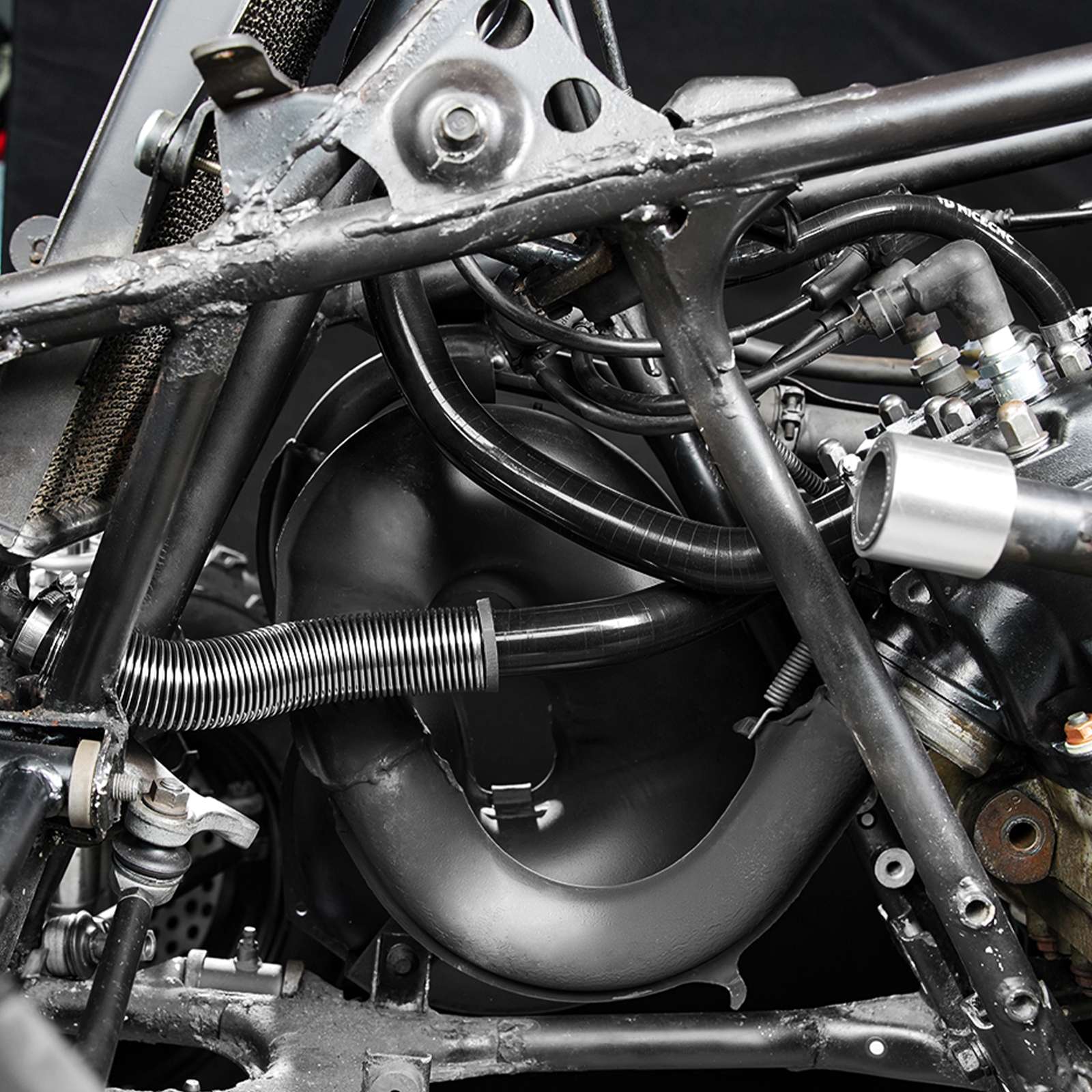 Silicone Radiator Hose Kit w/Heat Shield Adapters For Yamaha Banshee 350 1987-2006 - Image 2