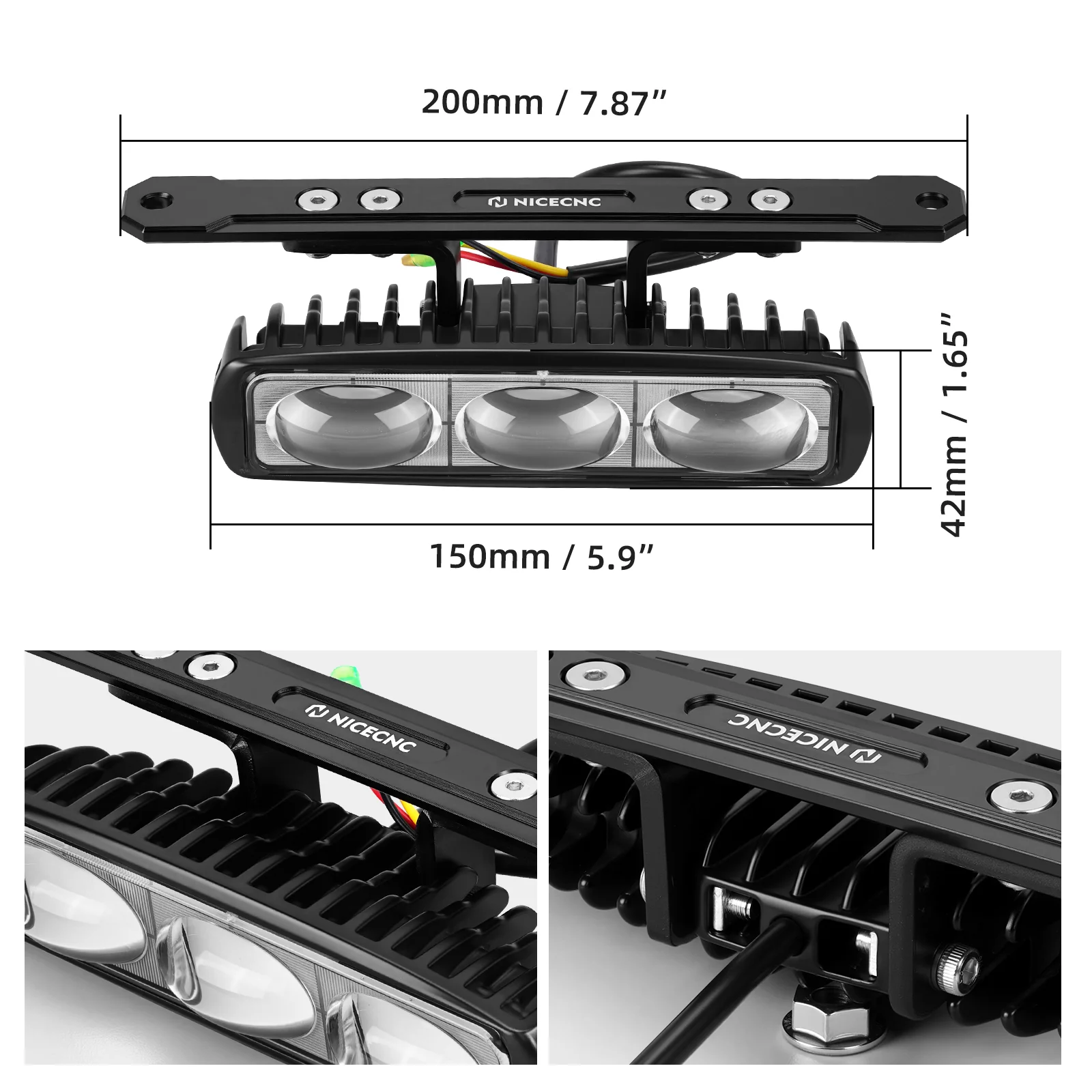 Plug & Play LED Rear Brake Light w/Bracket For Yamaha Warrior Banshee 350 Blaster 200 - Image 3