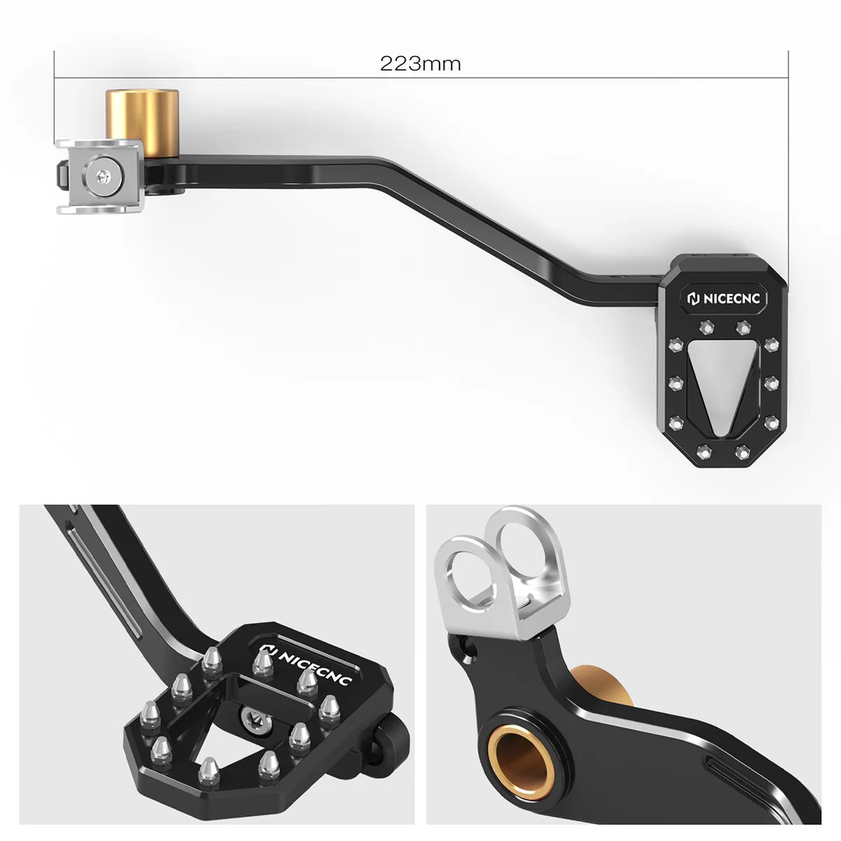ATV Multi-Position Adjustable Rear Foot Brake Pedal Lever For Yamaha Blaster 200 - Image 14