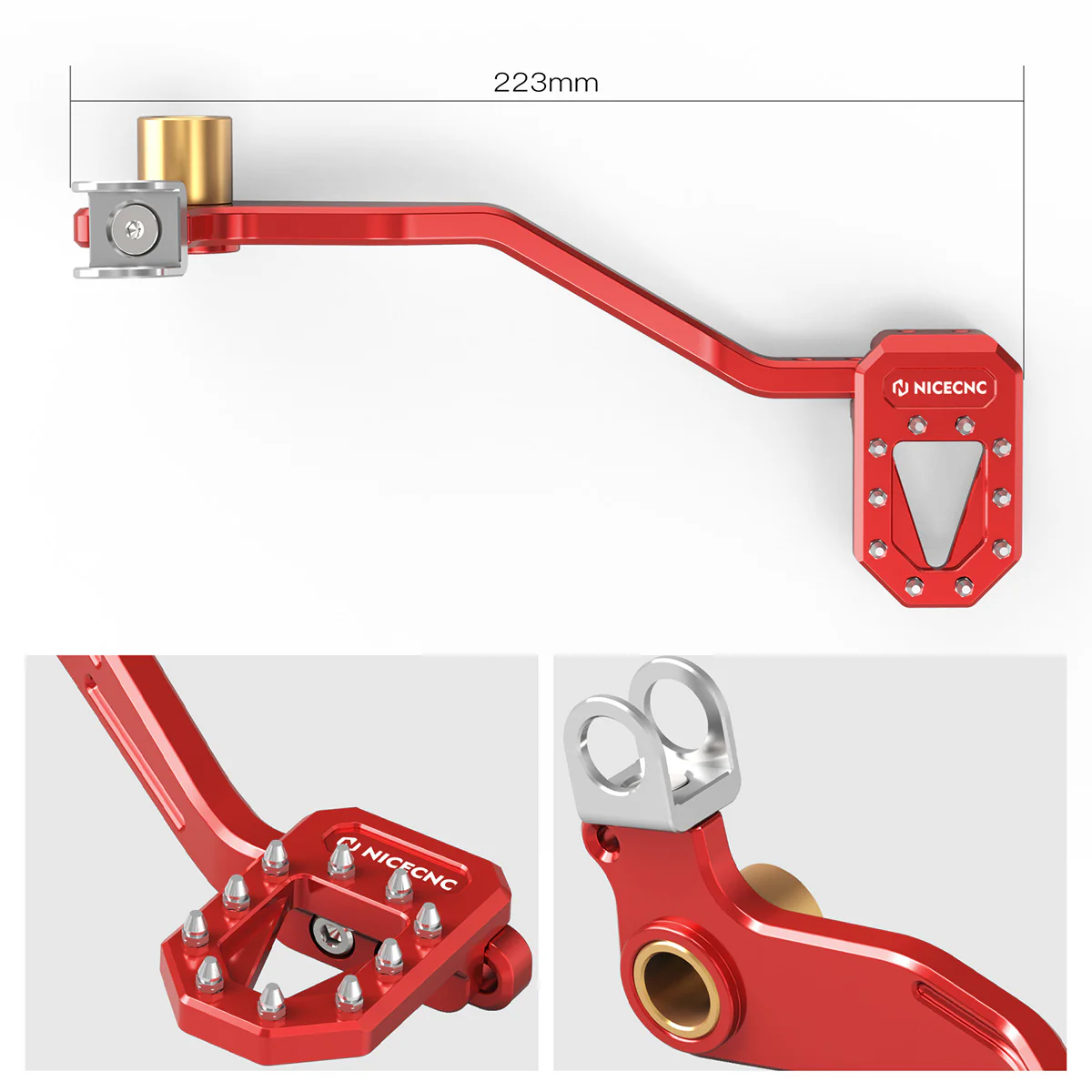 ATV Multi-Position Adjustable Rear Foot Brake Pedal Lever For Yamaha Blaster 200 - Image 6