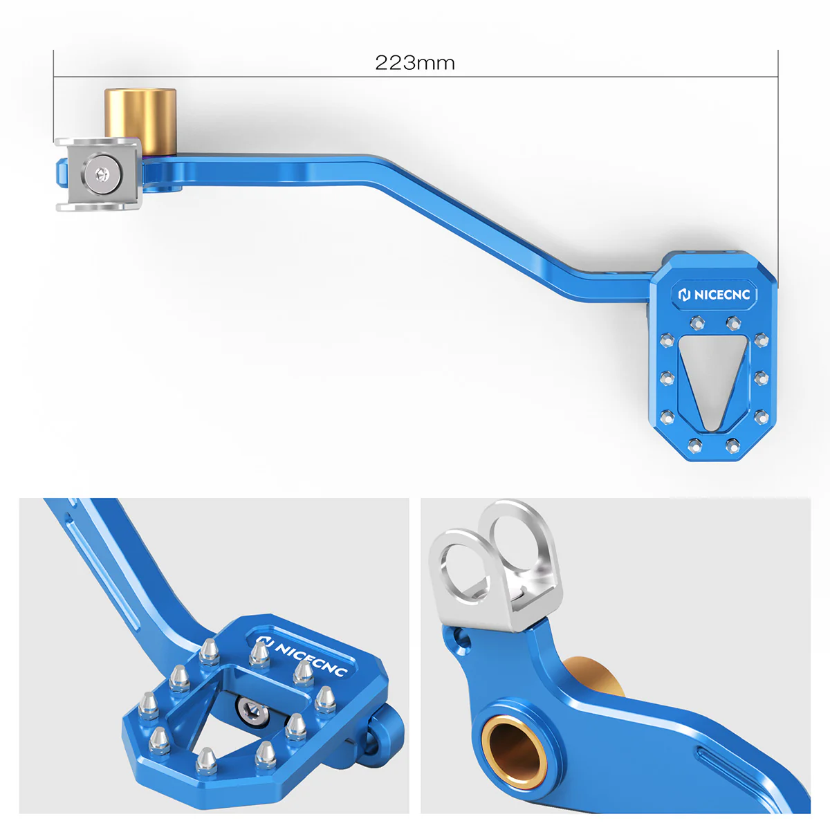 ATV Multi-Position Adjustable Rear Foot Brake Pedal Lever For Yamaha Blaster 200 - Image 9