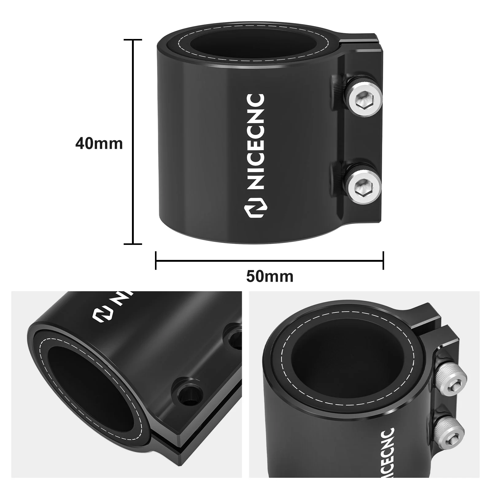 ATV Muffler Exhaust Pipe Clamp Bracket Connector For Yamaha Blaster 200 Banshee 350 - Image 5