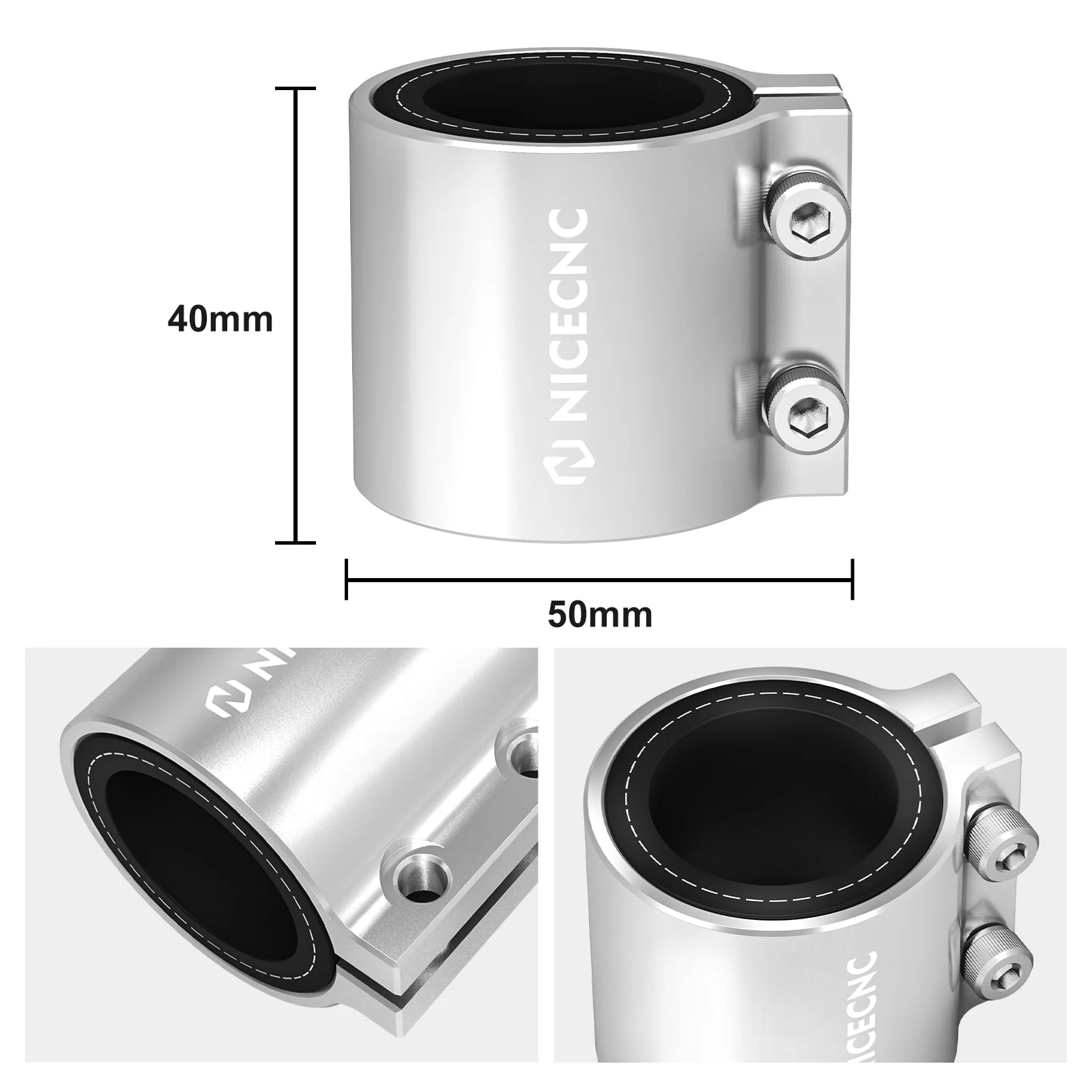 ATV Muffler Exhaust Pipe Clamp Bracket Connector For Yamaha Blaster 200 Banshee 350 - Image 9