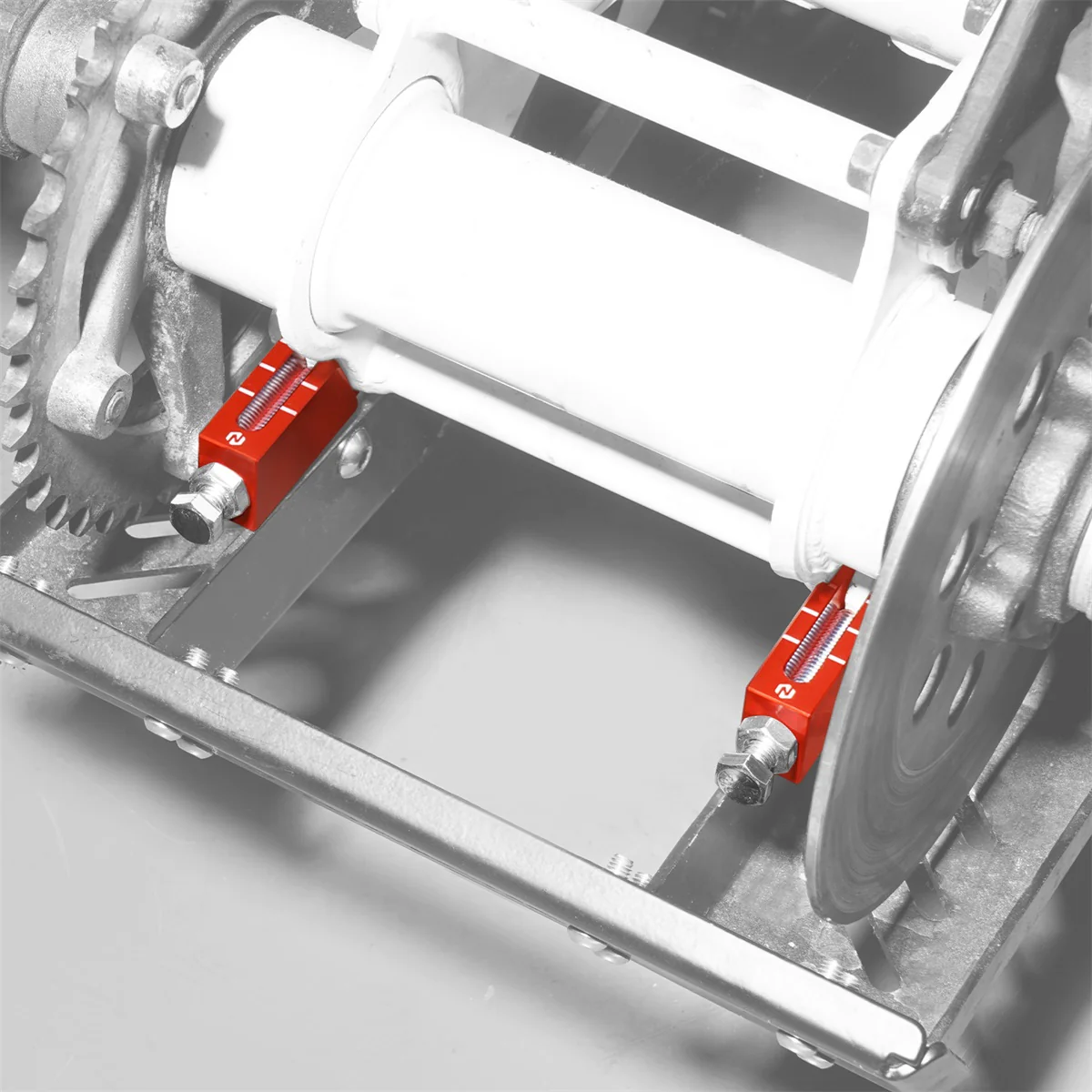 Axle Blocks Chain Adjusters Puller Carrier For Yamaha Blaster 200 Banshee 350 - Image 2