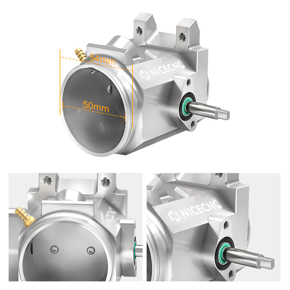 ATV 50MM Diameter Throttle Body Assembly Kit For Yamaha Raptor 700 700R - Image 8