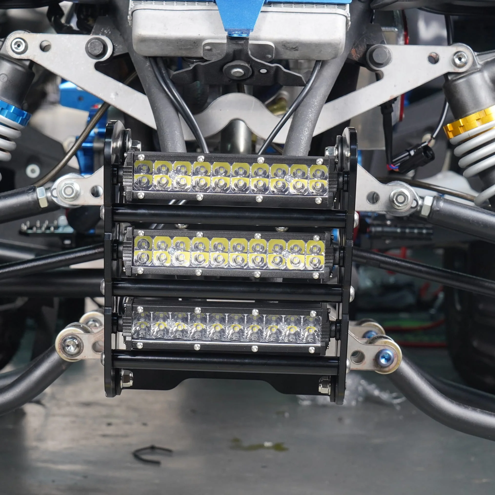 ATV Front Bumper w/LED Head Lights Bar Kit For Yamaha Raptor 700 R 2013-2026 - Image 4