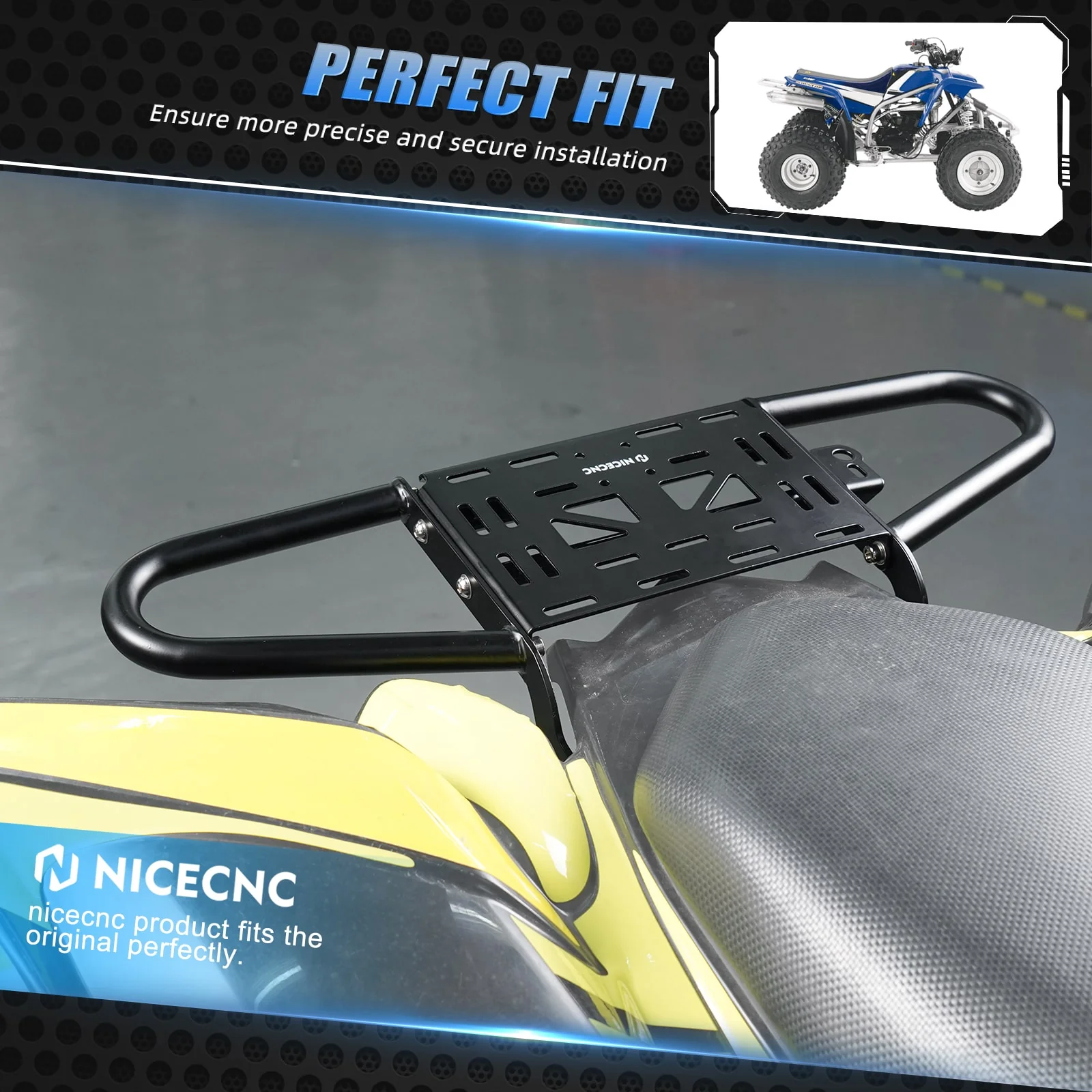ATV Rear Grab Bar Luggage Rack Carrier For Yamaha Raptor 700 700R 2006-2026 - Image 2