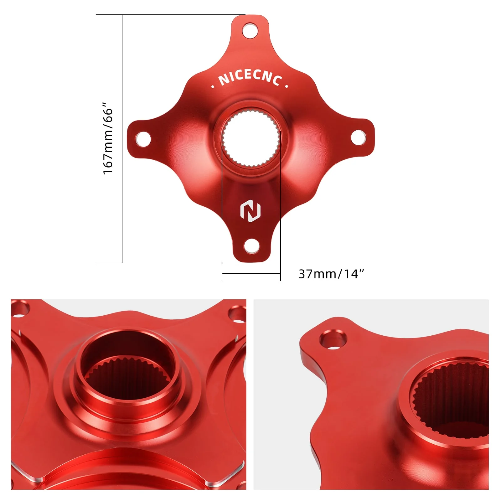 ATV Rear Wheel Axle Collar Sprocket Hub For Yamaha Raptor 700 700R - Image 11