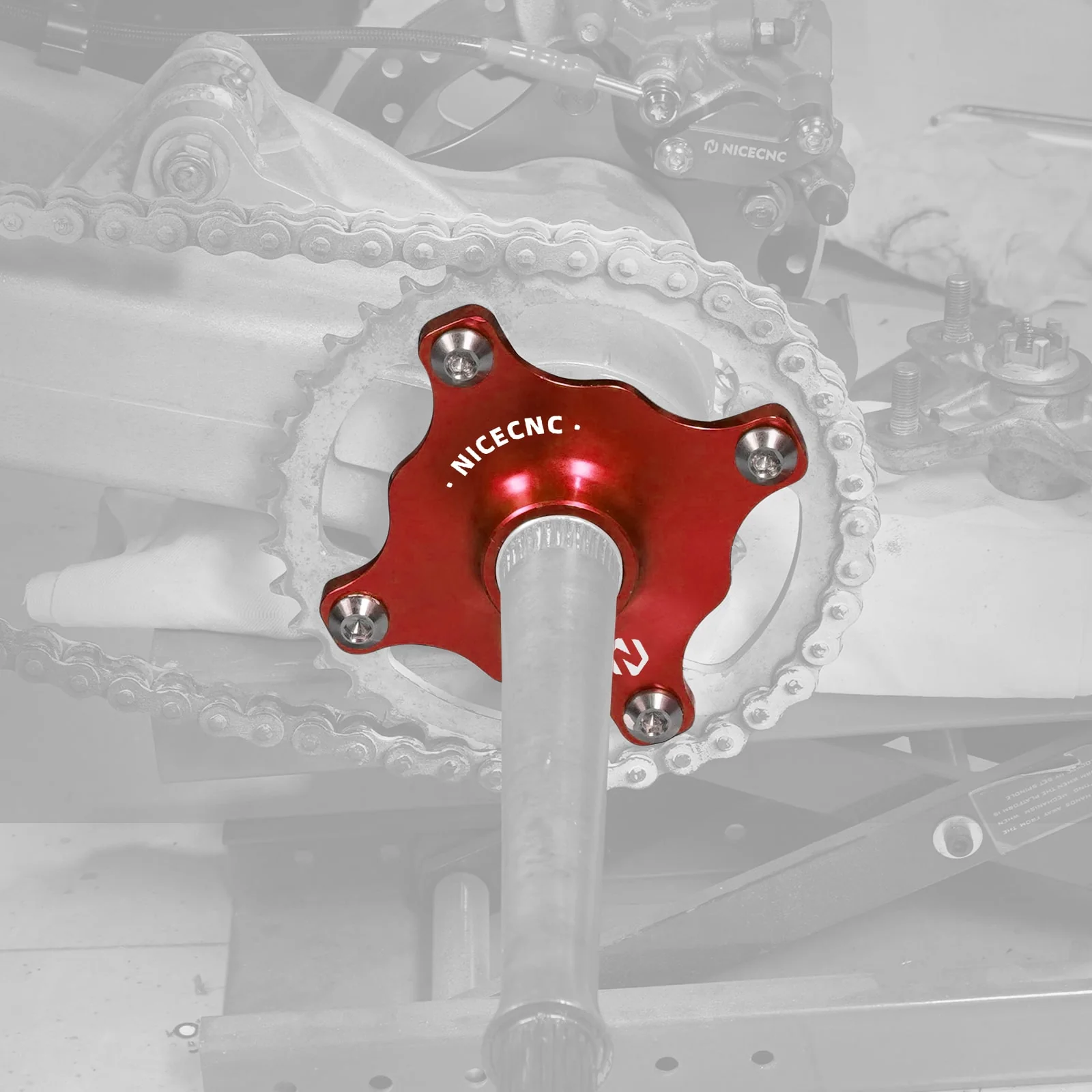 ATV Rear Wheel Axle Collar Sprocket Hub For Yamaha Raptor 700 700R - Image 4