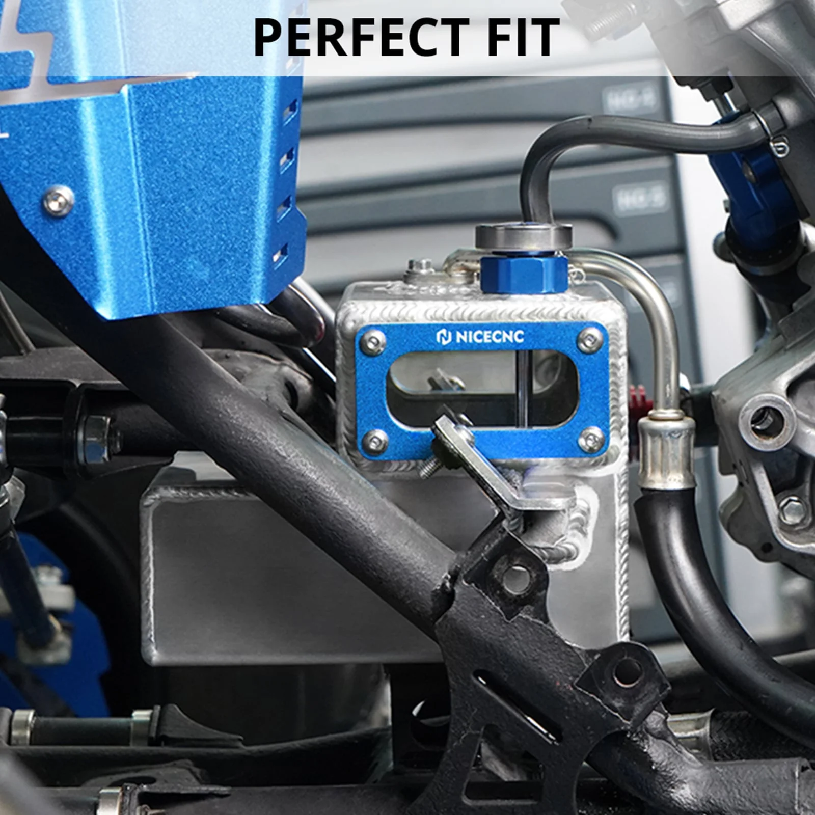Transparent Overflow Coolant Radiator Recovery Tank For Yamaha Raptor 700 700R - Image 21