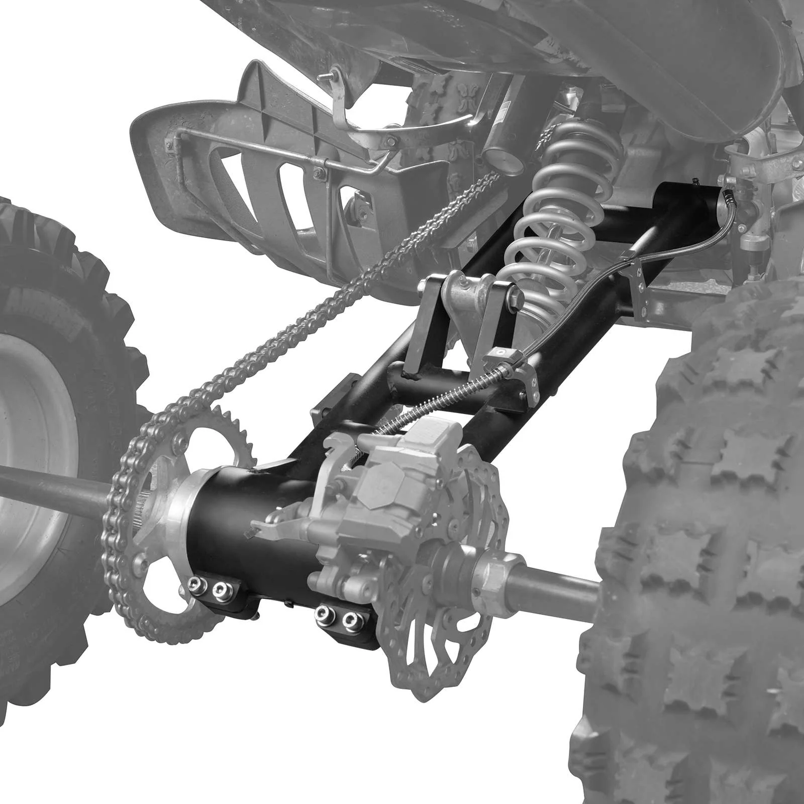 ATV +6" Extended Swingarm & Rear Axle Bearing Carrier Housing For Yamaha Raptor 700 R - Image 2