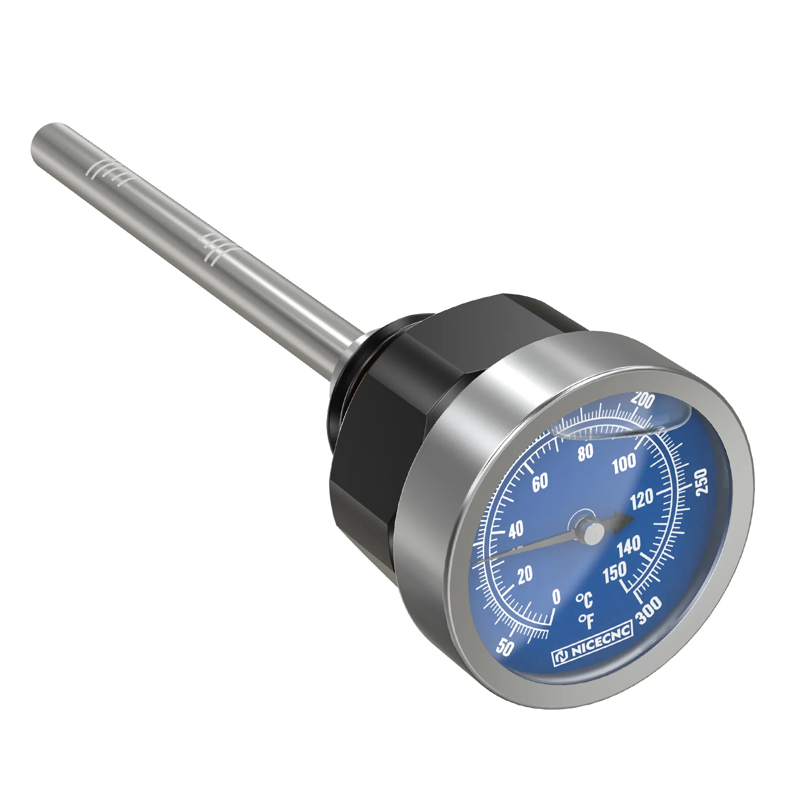 ATV Engine Oil Dipstick w/Temperature Gauge For Yamaha Raptor 700 700R 660R YFZ450 - Image 8