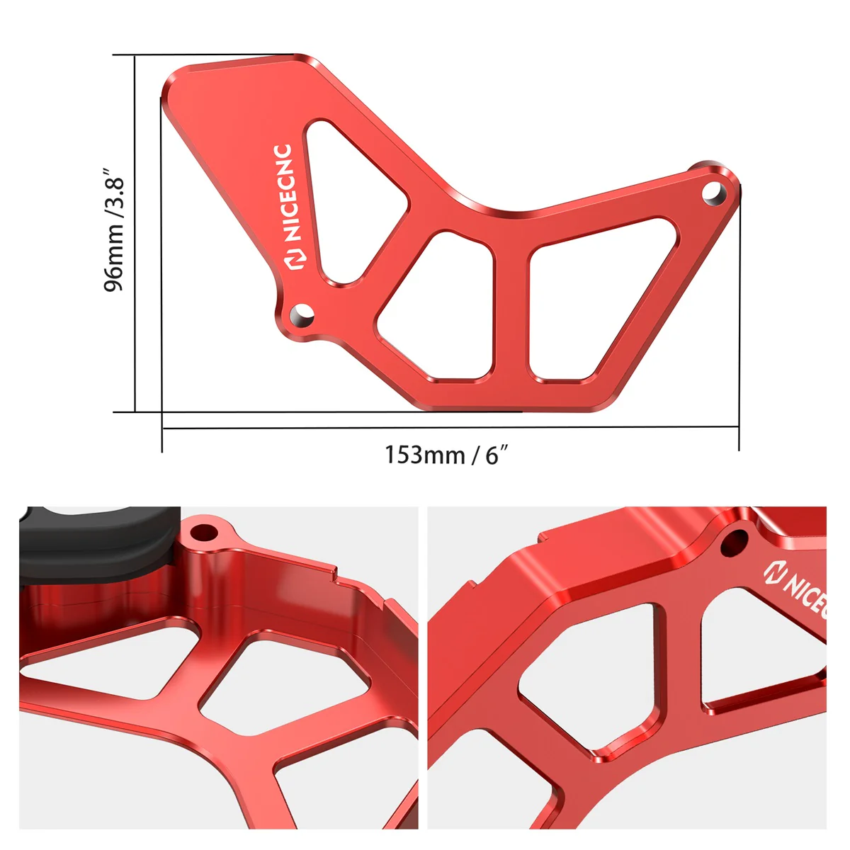 ATV Upgraded Case Saver Chain Guide Sprocket Cover For Yamaha Raptor 700 700R - Image 11