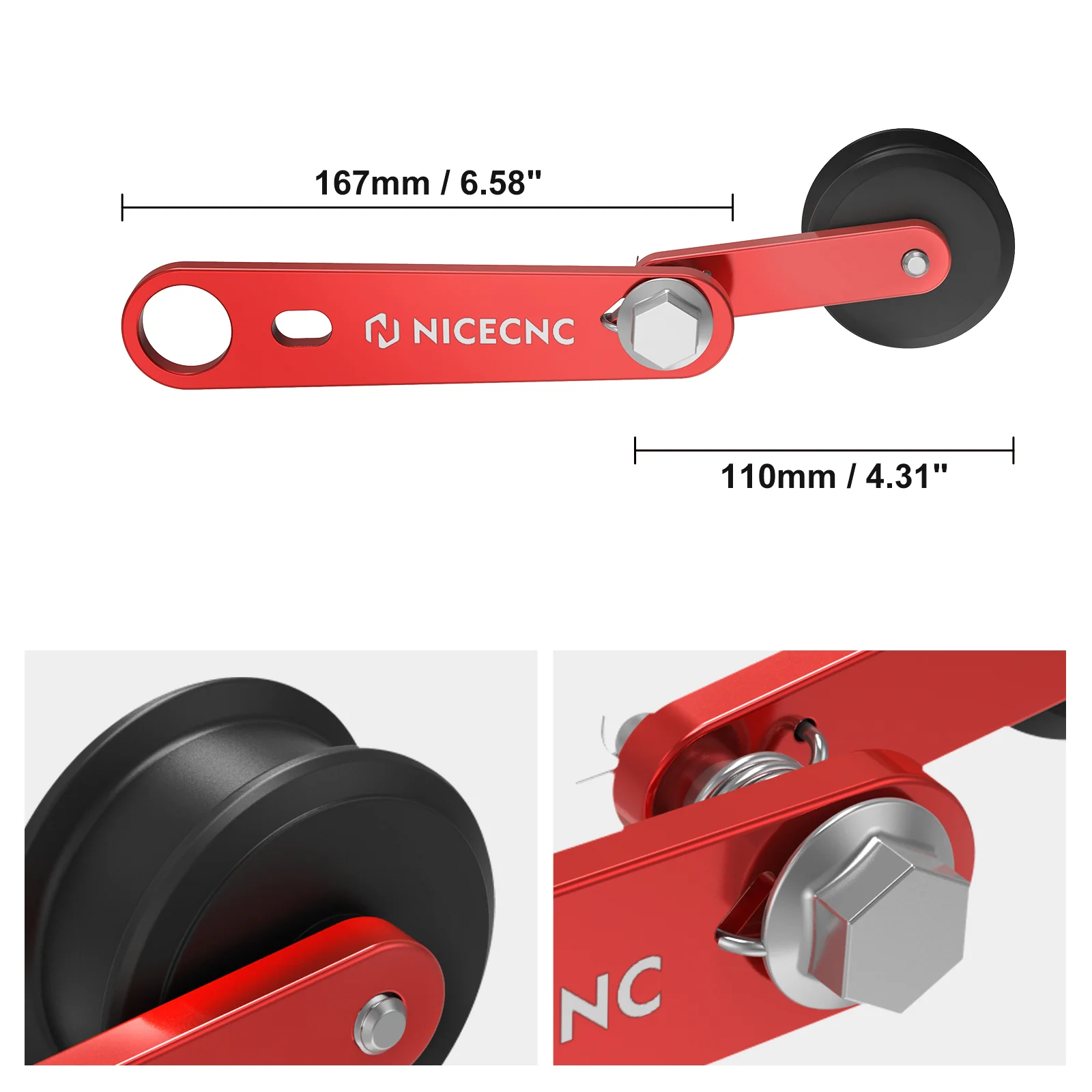 ATV Drive Chain Tensioner Roller Slider For Yamaha Raptor 700 700R 2013-2026 - Image 14