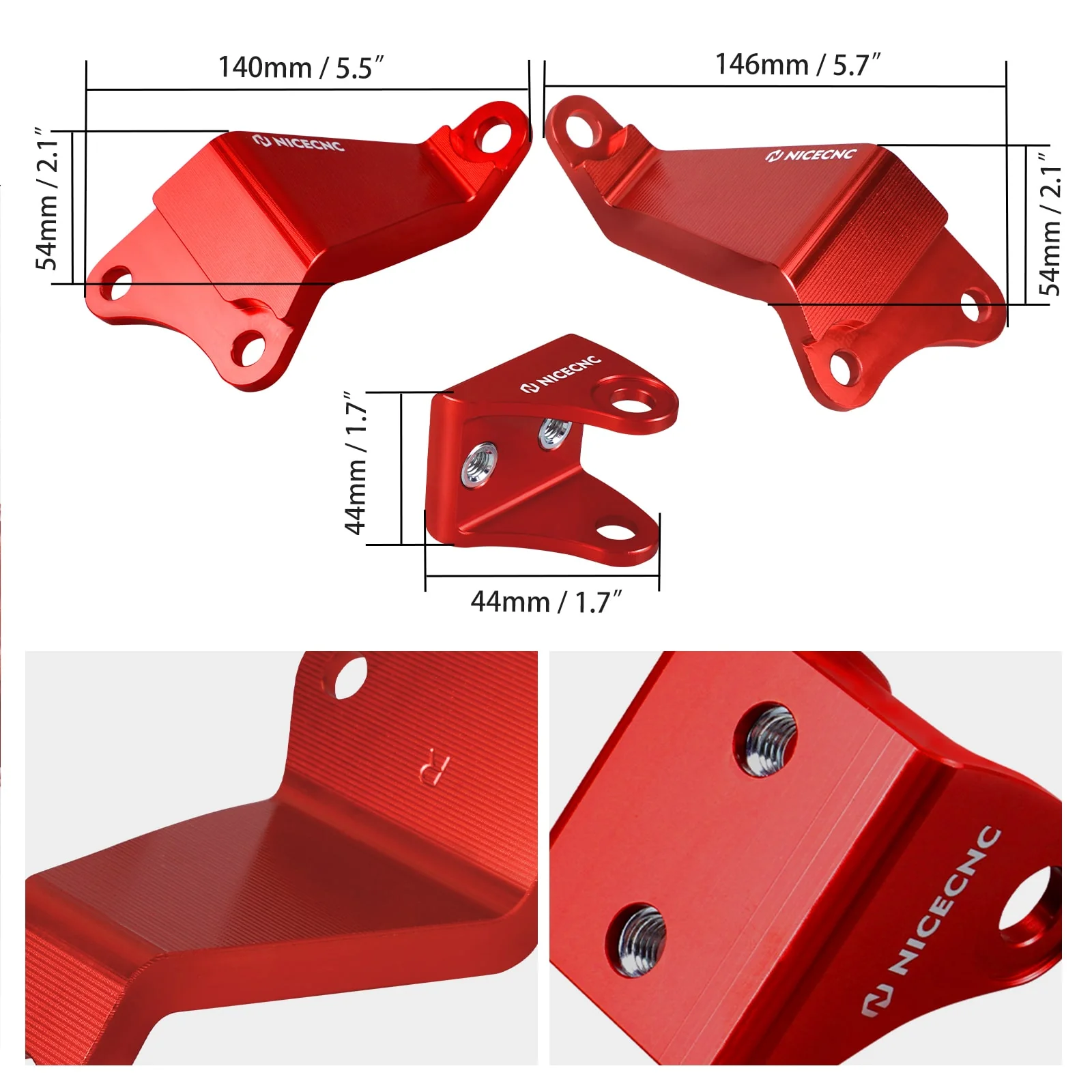 ATV Engine Stay Mounting Holder Brackets Kit For Yamaha Raptor 700 700R - Image 13