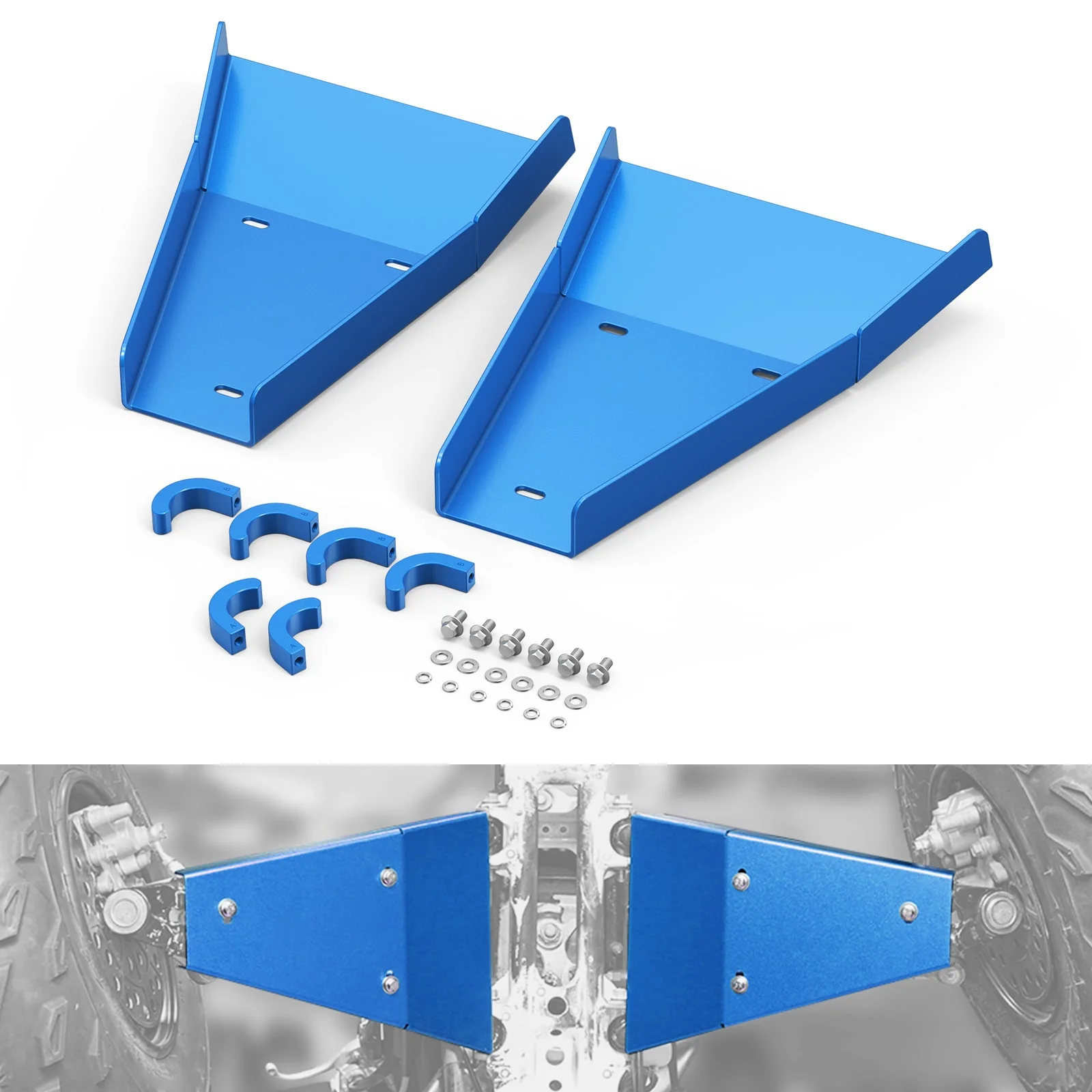 ATV Front A-Arm Guards Skid Plate Covers For Yamaha Raptor 700 700R 2006-2026 - Image 17