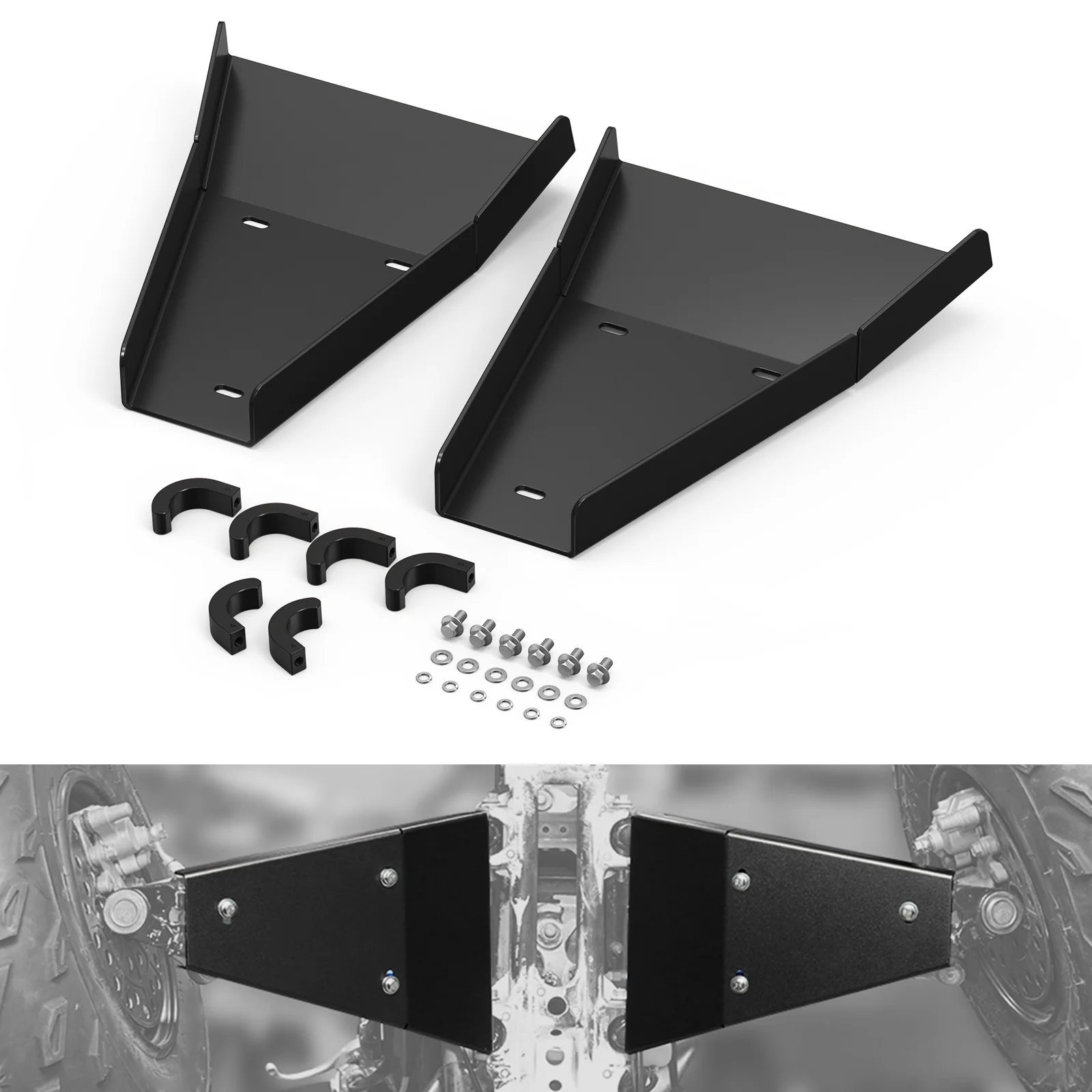 ATV Front A-Arm Guards Skid Plate Covers For Yamaha Raptor 700 700R 2006-2026 - Image 5