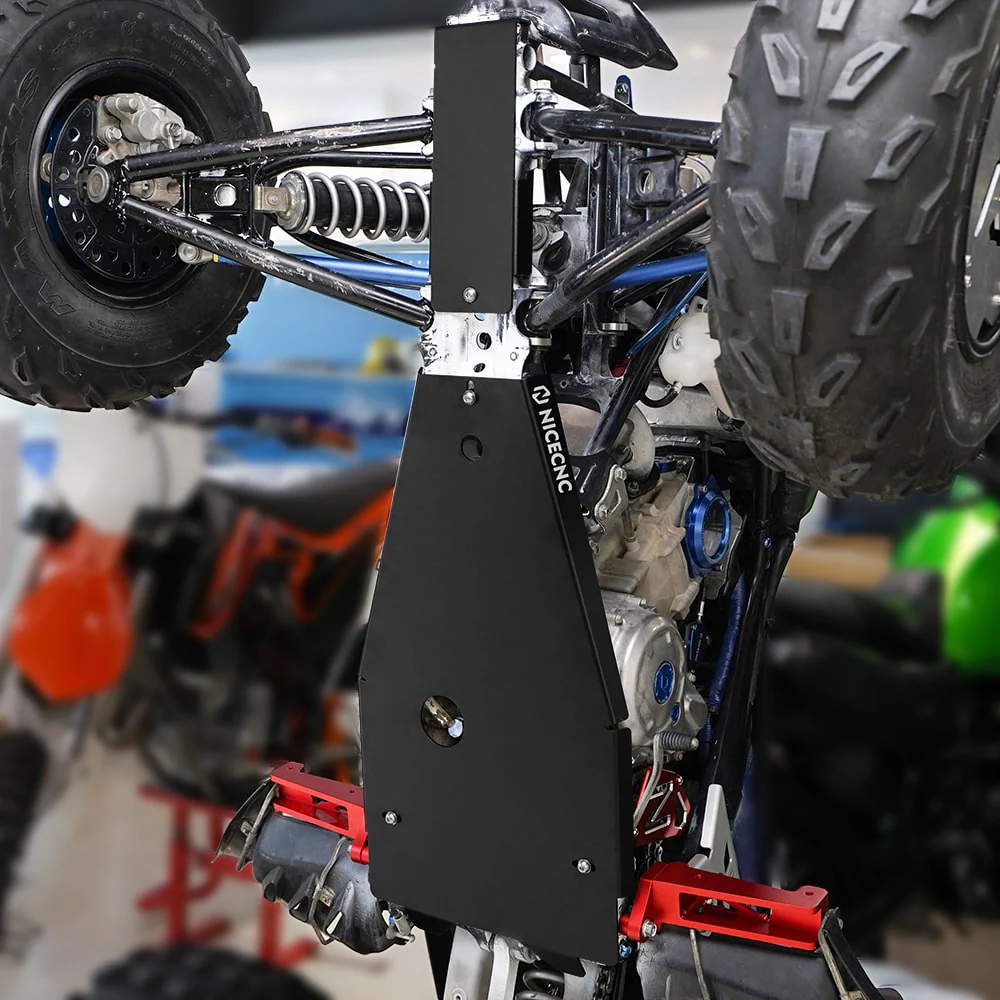 ATV Full Chassis Glide Frame Engine Skid Plate Guard For Yamaha Raptor 700 700R 06-26 - Image 2