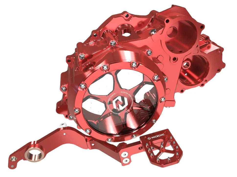 ATV Transparent Clutch Crankcase Cover & Brake Pedal For Yamaha Raptor 700 R 2006-2025 - Image 5