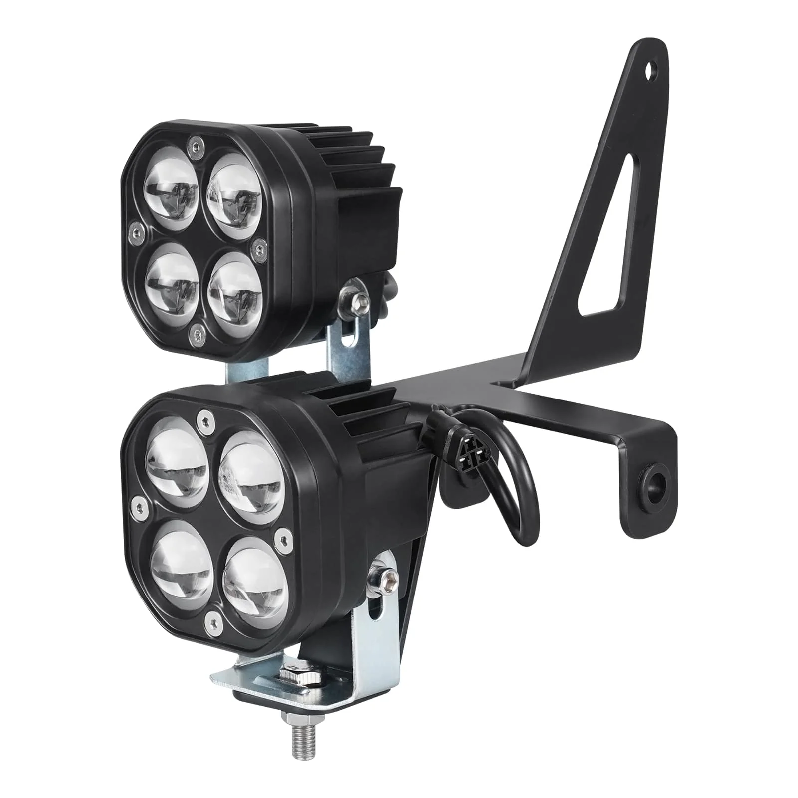 LED Front Work Lights Headlights w/Adjustable Bracket For Yamaha Raptor 700 / 700R - Image 8