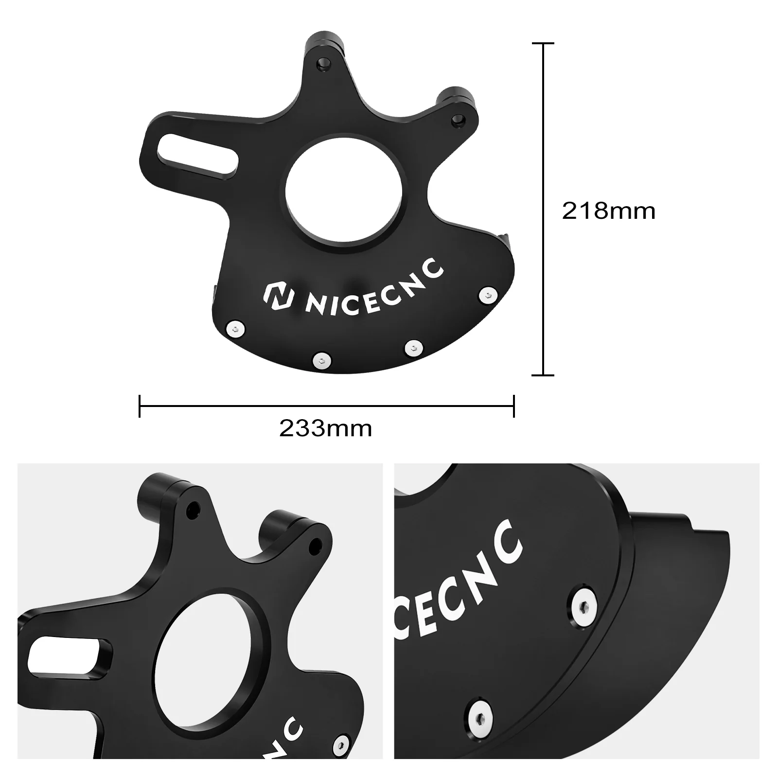 ATV Rear Brake Disc Rotor Guard Caliper Bracket For Yamaha Raptor 700 R 2006-2012 - Image 10