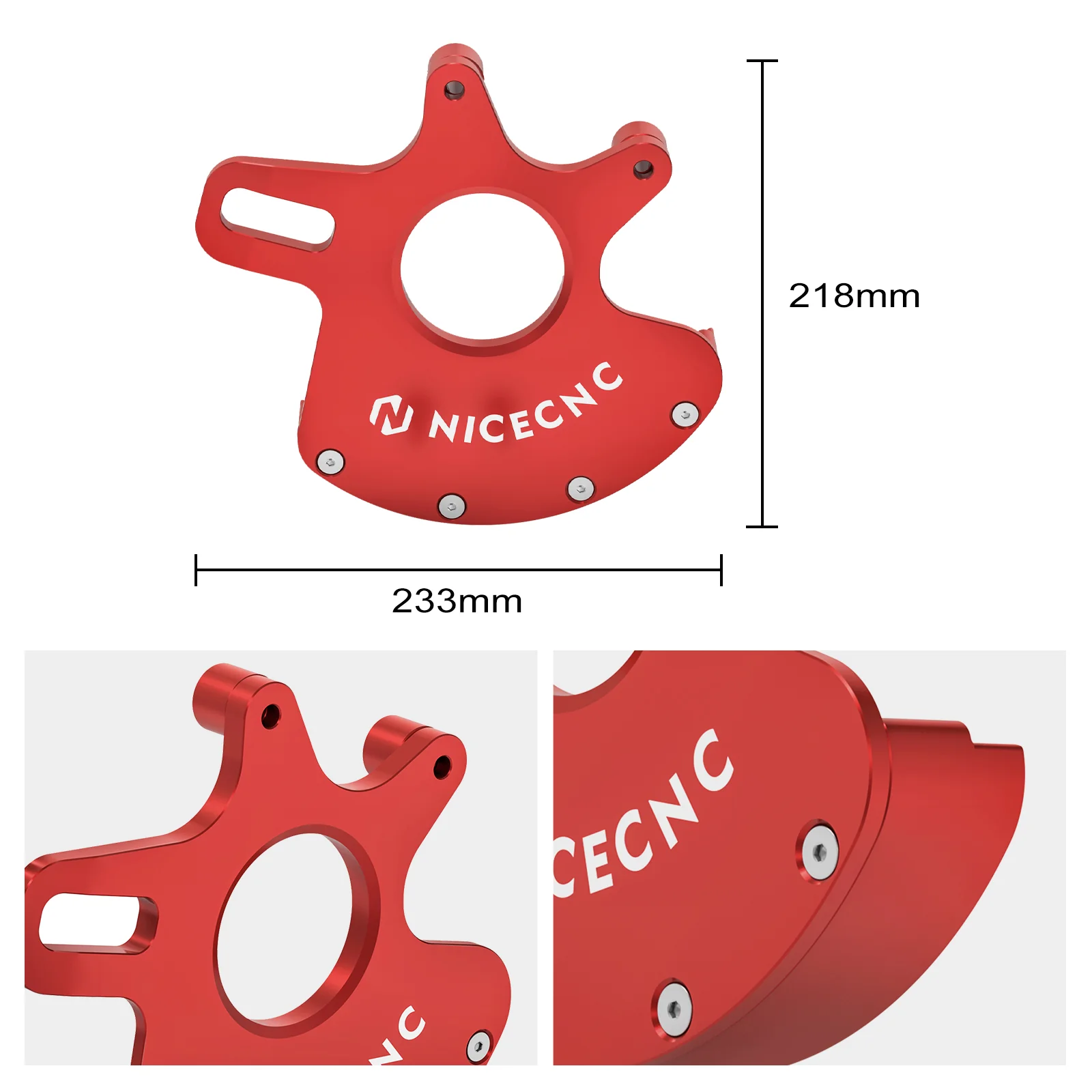 ATV Rear Brake Disc Rotor Guard Caliper Bracket For Yamaha Raptor 700 R 2006-2012 - Image 15