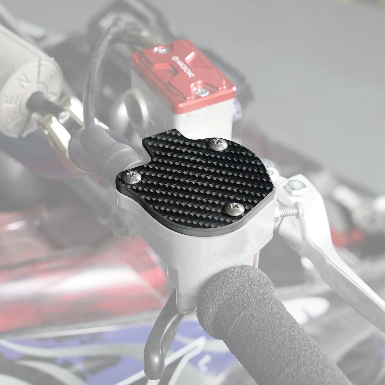 ATV Carbon Fiber Throttle Cover Gear Cap For Yamaha Raptor 700 R YFZ450R 2009-2026 - Image 9