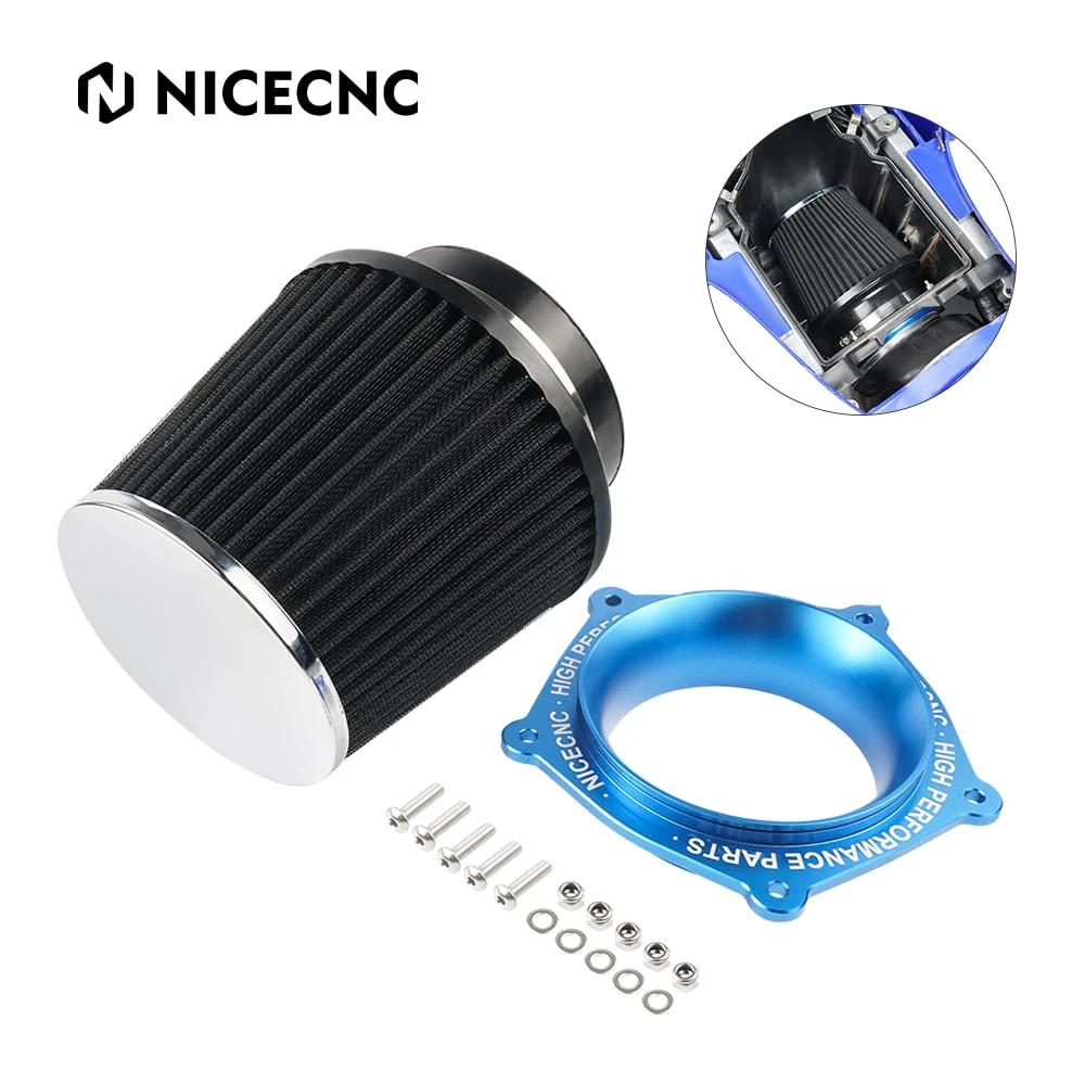 High Flow ATV Air Filter Intake w/ Adapter Kit For Yamaha YFZ450R 2009-2024 - Image 5