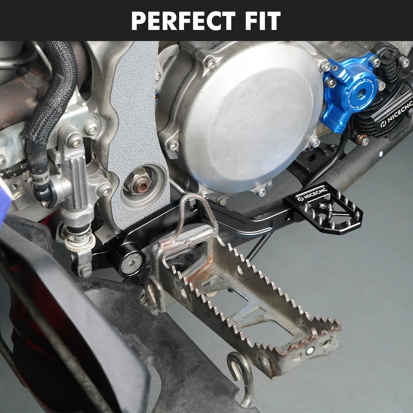 ATV Adjustable Rear Foot Brake Pedal Lever Kit For Yamaha YFZ450R - Image 2