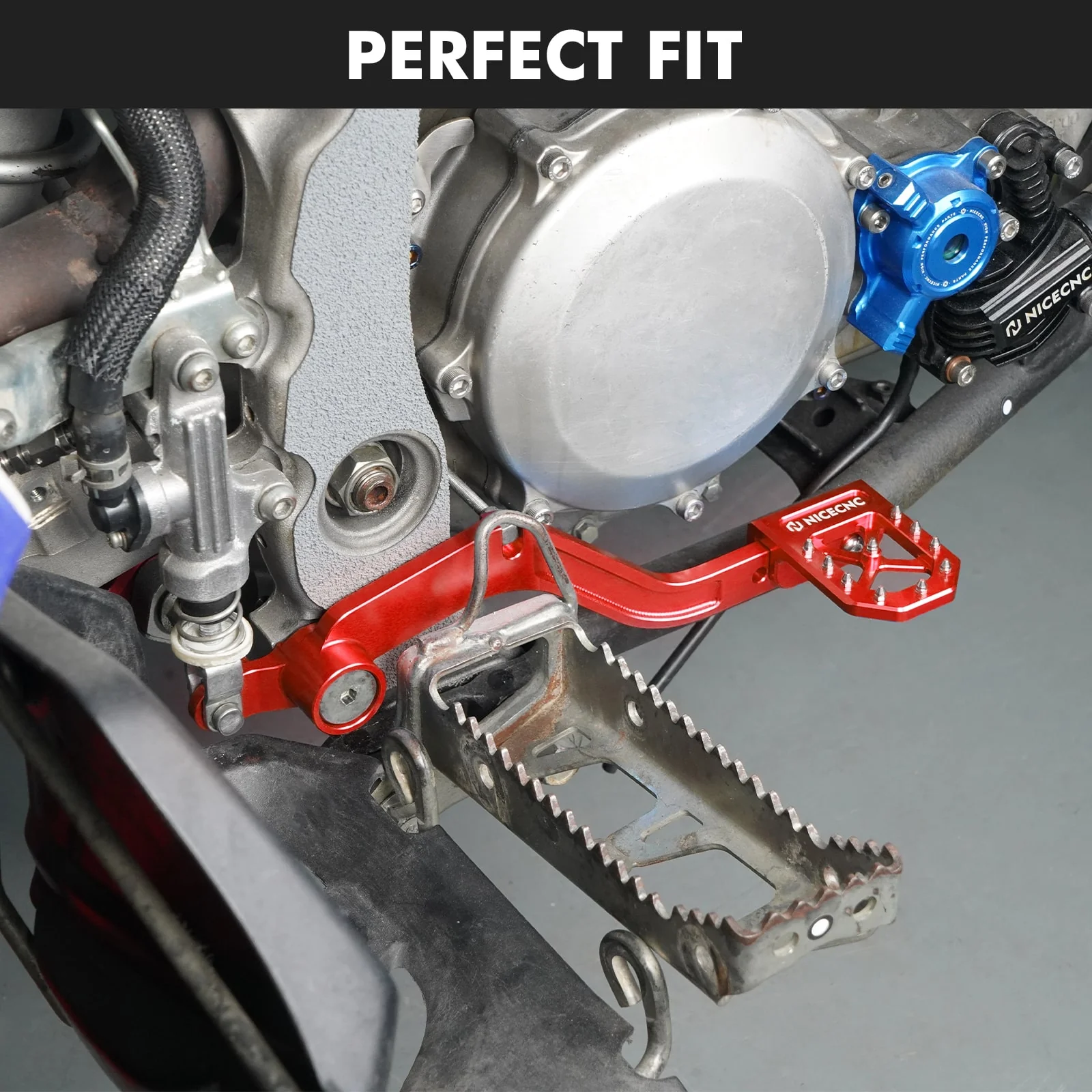 ATV Adjustable Rear Foot Brake Pedal Lever Kit For Yamaha YFZ450R - Image 3