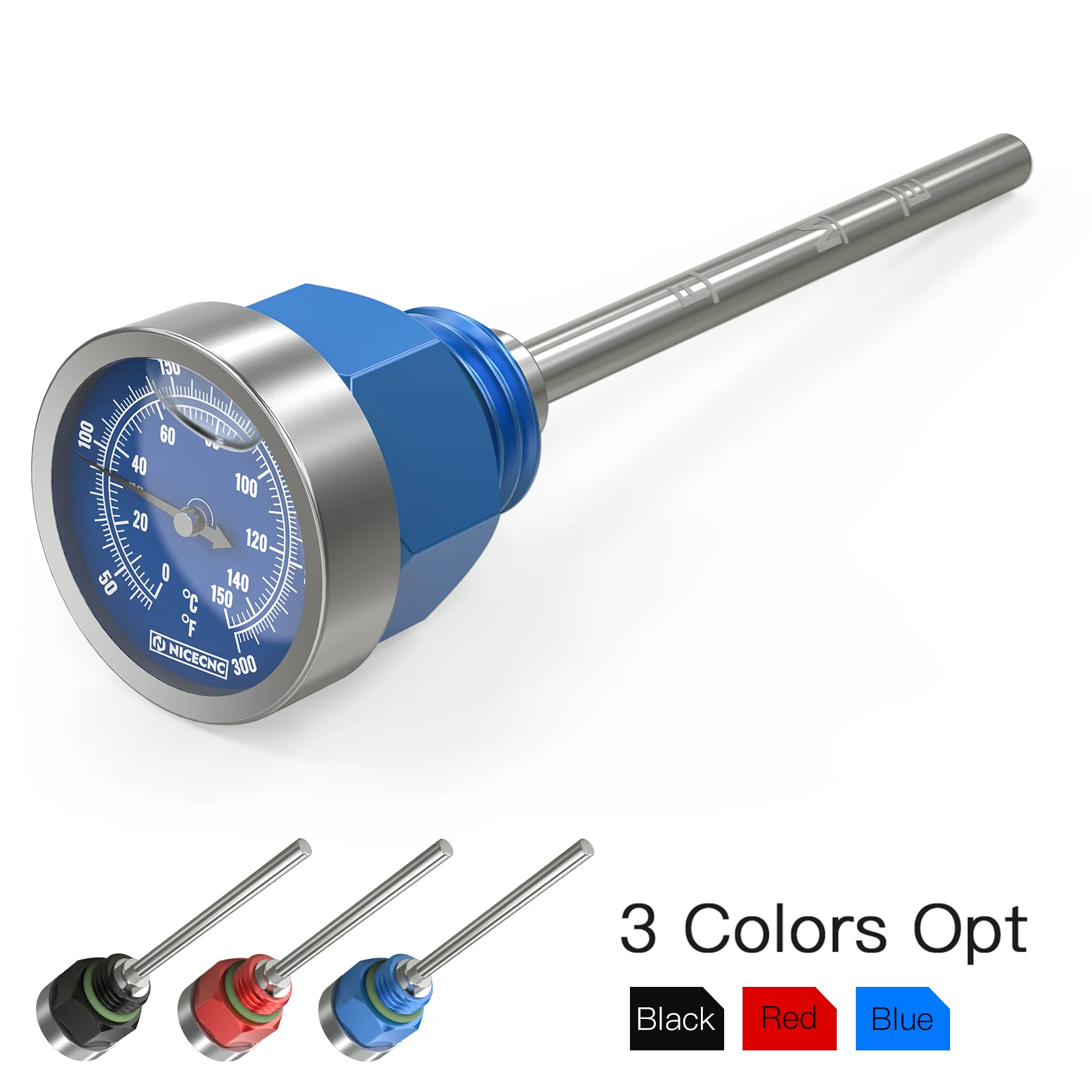 ATV Engine Oil Dipstick Level Plug w/Temp Gauge For Yamaha YFZ450R 2009-2024