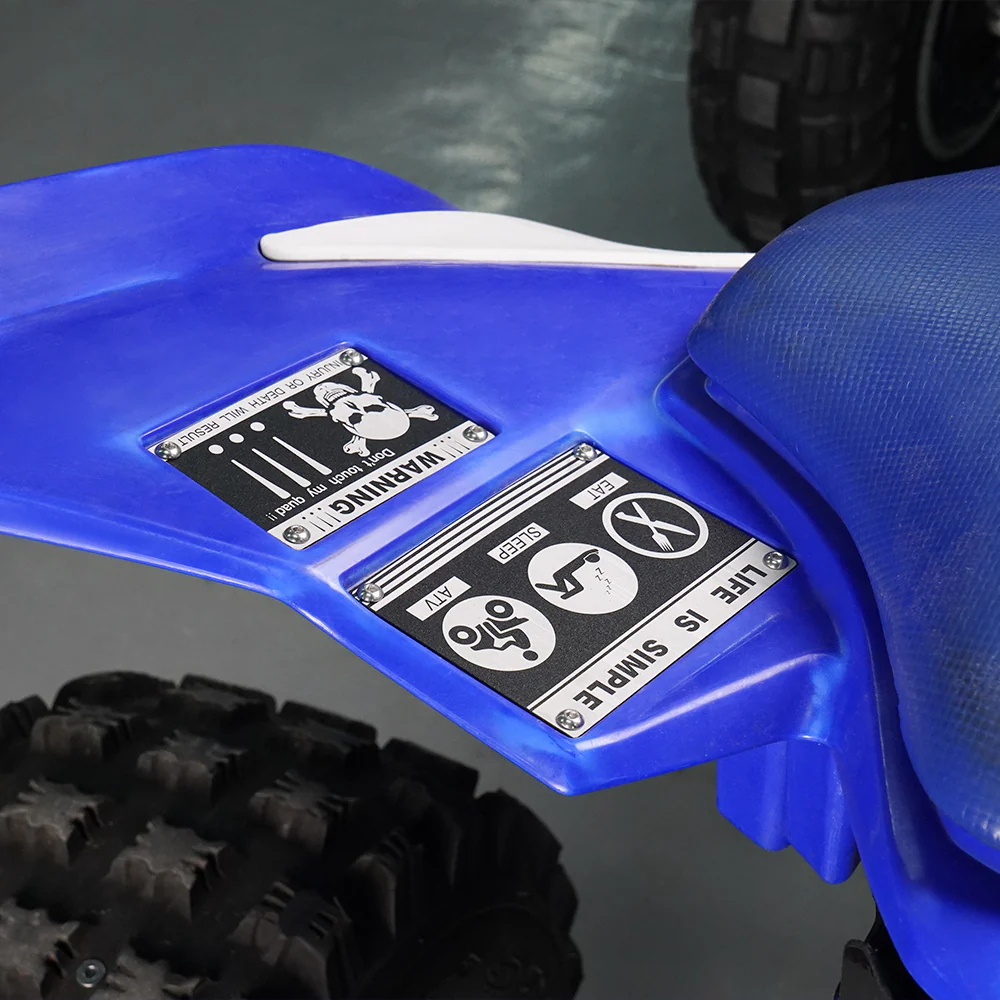 ATV Fender Warning Tags Stickers Badges Plates For Yamaha YFZ450R 2009-2024 - Image 7