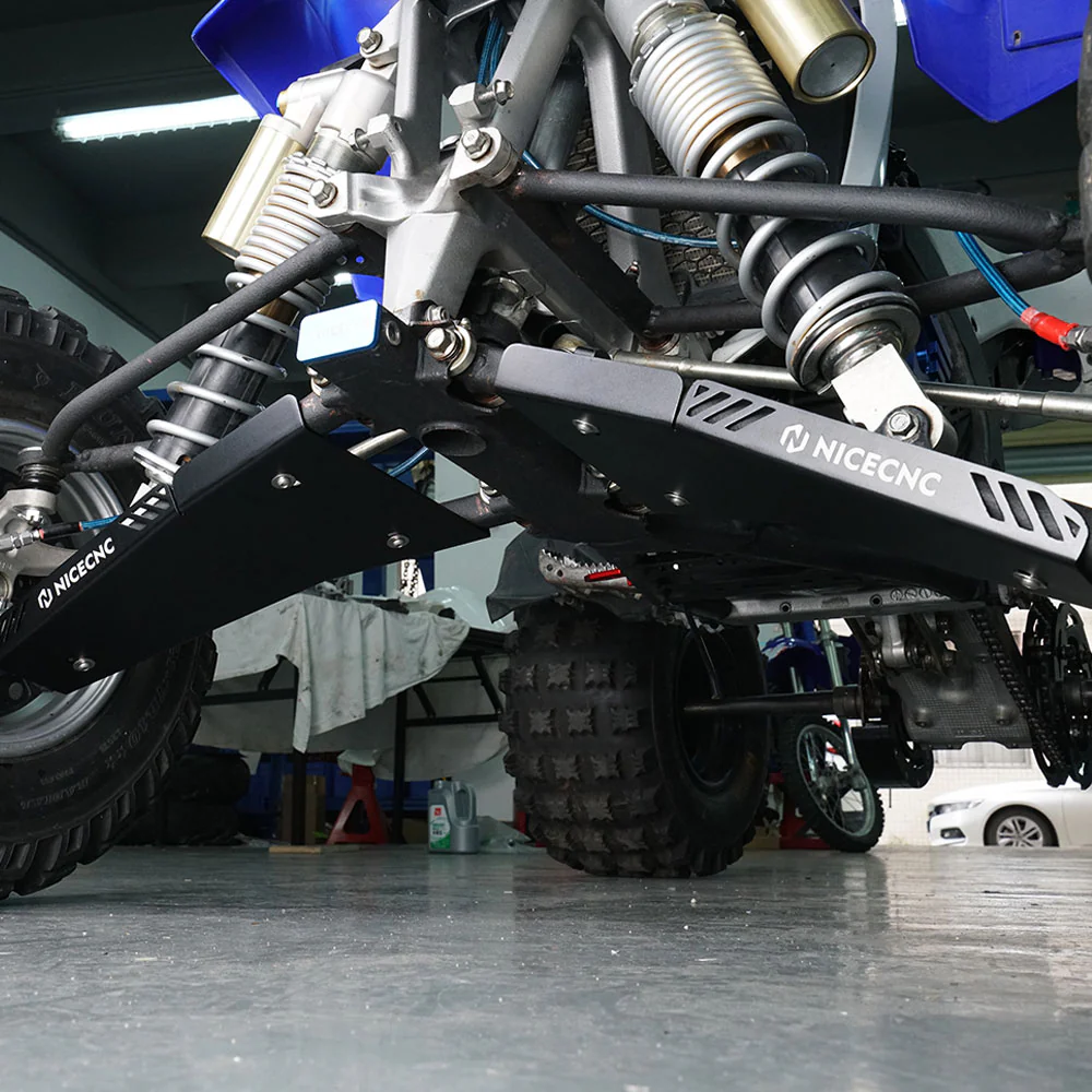 ATV Front A-Arm Skid Plate Guards Protector Kit For Yamaha YFZ450R 2009-2024 - Image 2