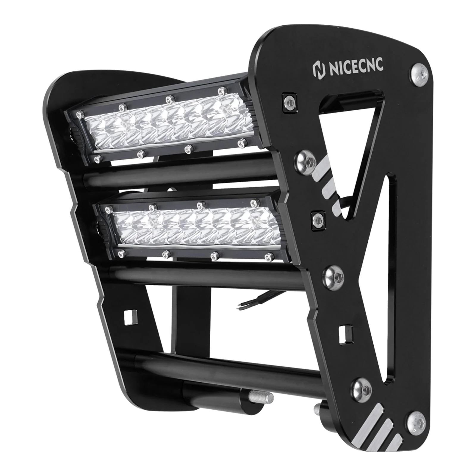 ATV Front Bumper with LED Dual Lights Bar Kit For Yamaha YFZ450R 2009-2024 - Image 18